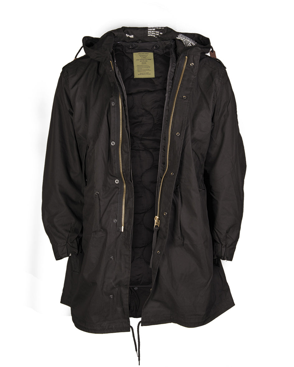 US SHELL KAPUZENPARKA M 51 M FU musta