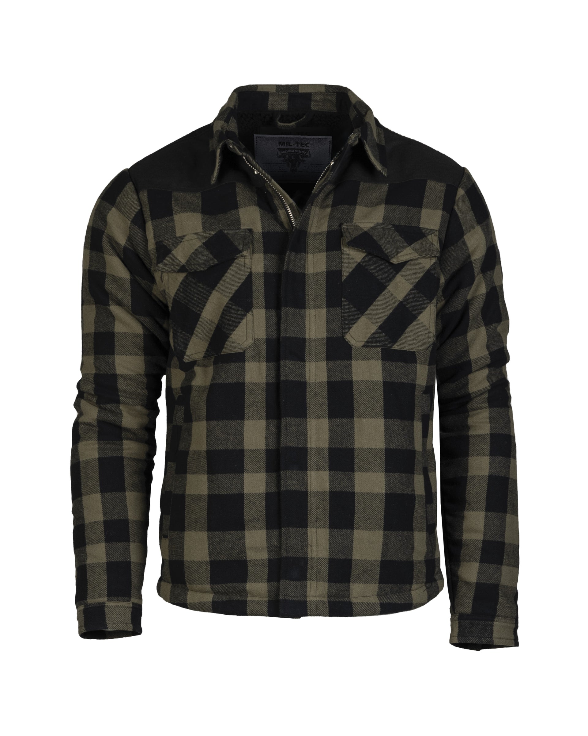 LUMBERJACKET musta/oliivi