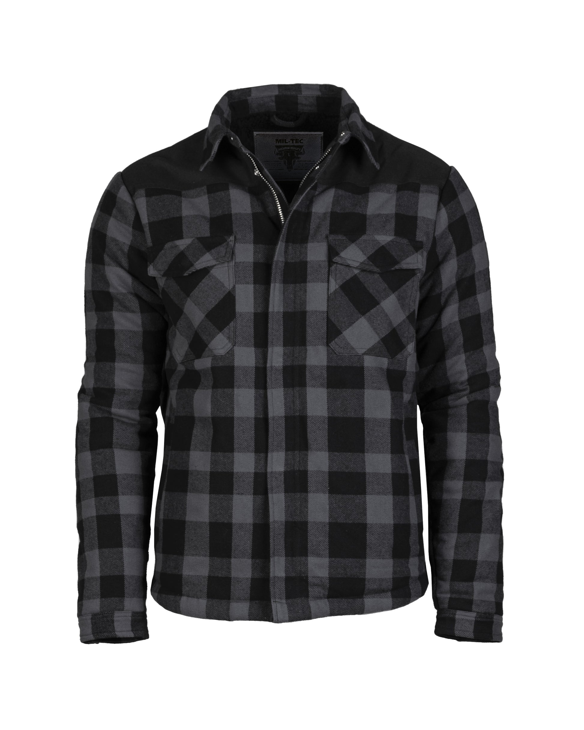 LUMBERJACKET musta/harmaa-1