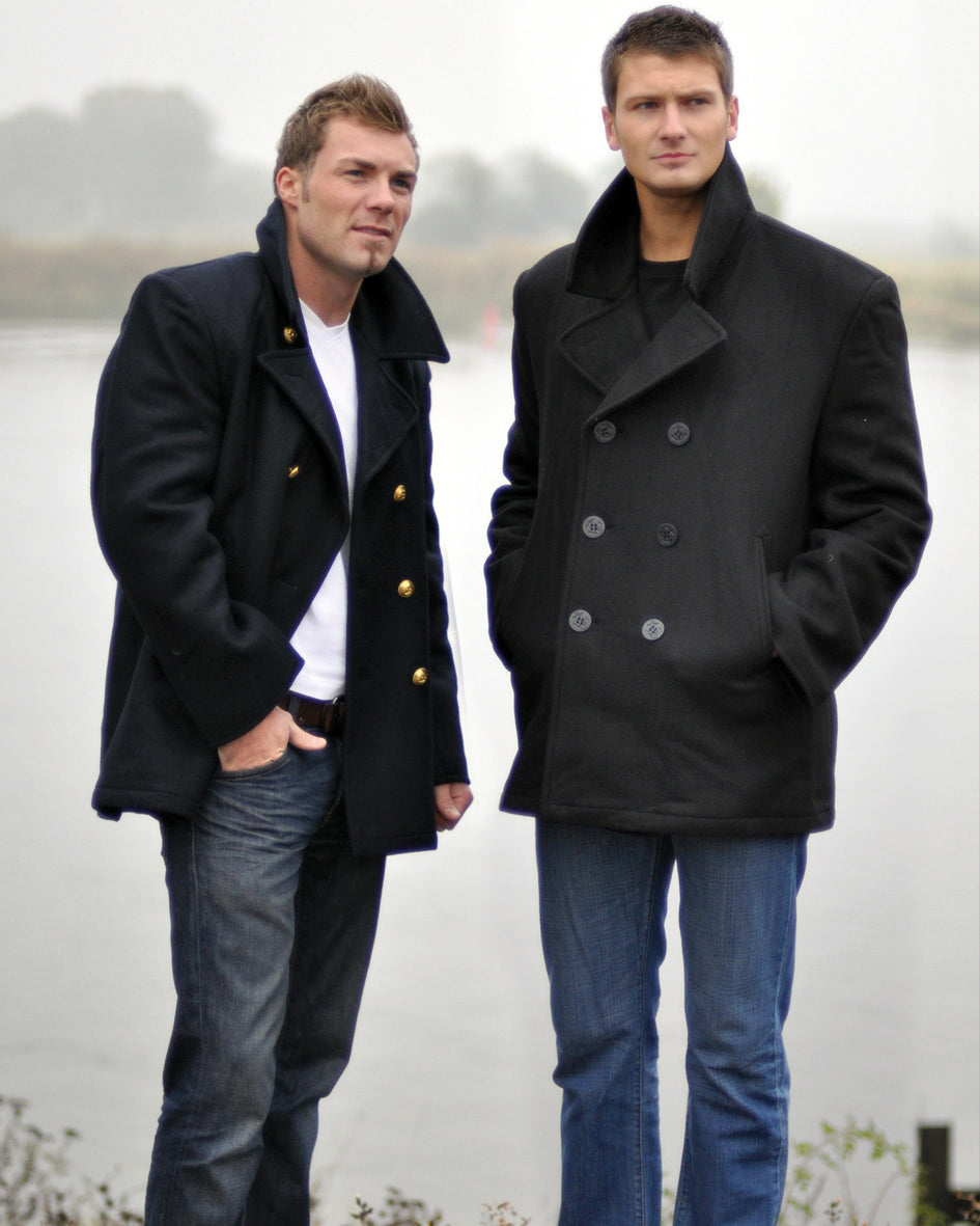 US laivastonsininen PEA COAT TUCH musta (KN SCHW.)