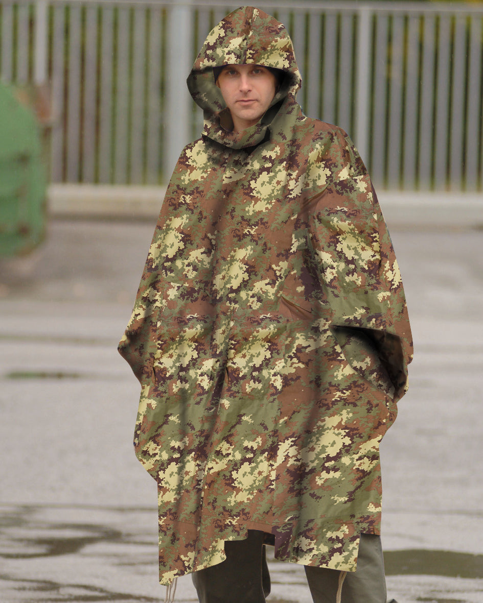 Poncho PE ripstop 780 koko VEGETATO woodland-1