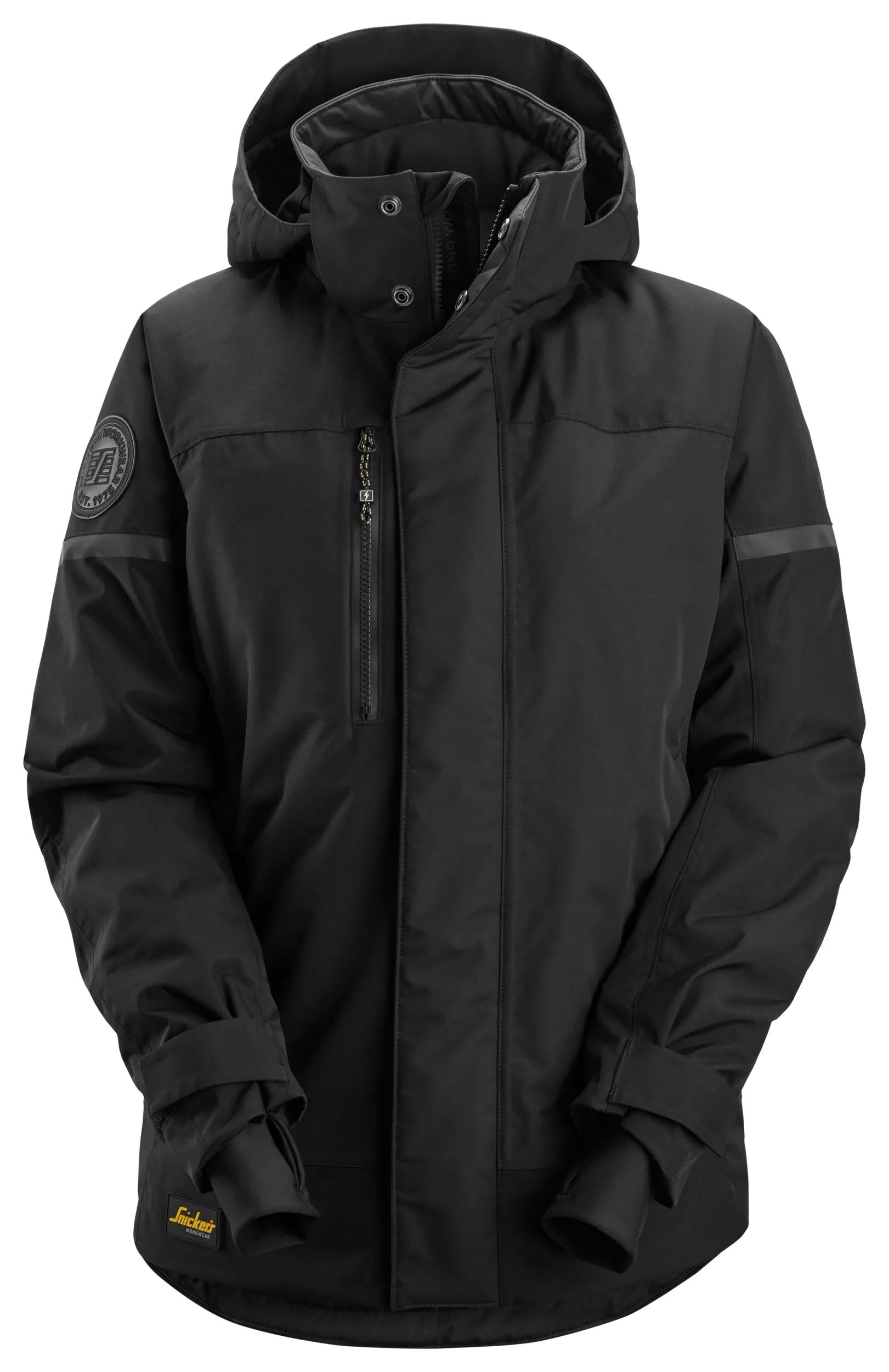 Naisten vedenpitävä toppatakki - Black/Black