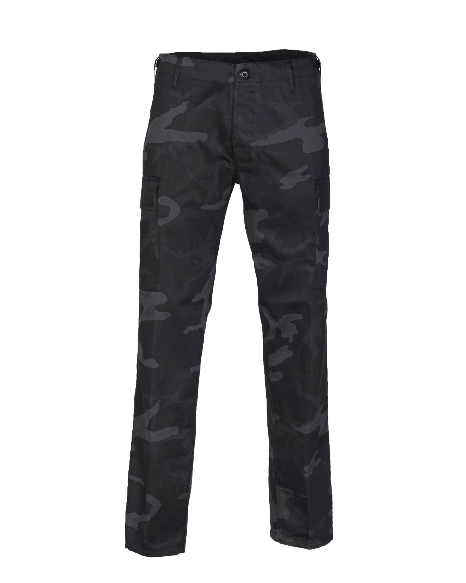 US ranger housut tyyppi BDU 'STRAIGHT CUT' musta maastokuvio