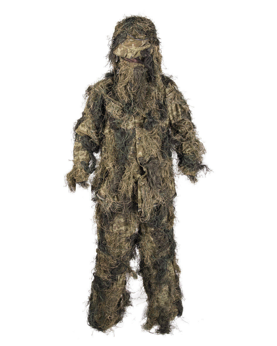 GHILLIE SUIT 'ANTI FIRE' 4 PC woodland-1