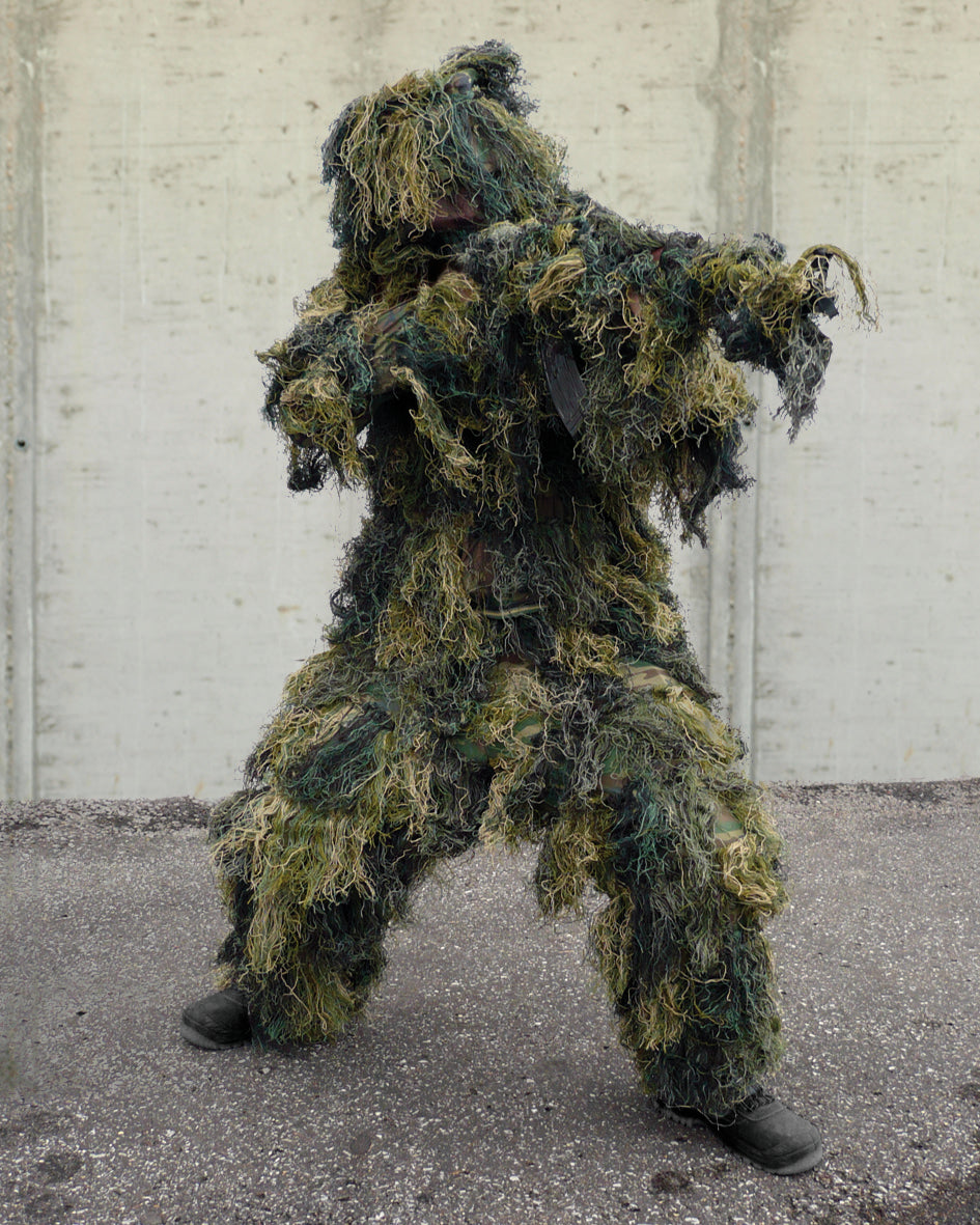 GHILLIE SUIT 'ANTI FIRE' PRO 4 PC woodland-1