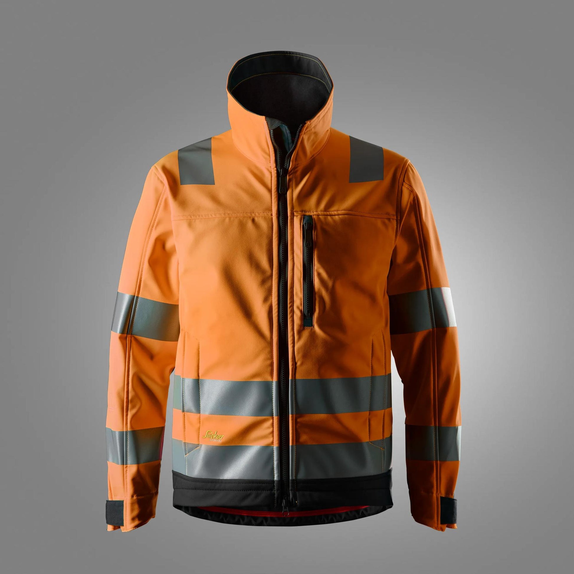 luokka 3, softshell-takki - High Visibility Orange/Black