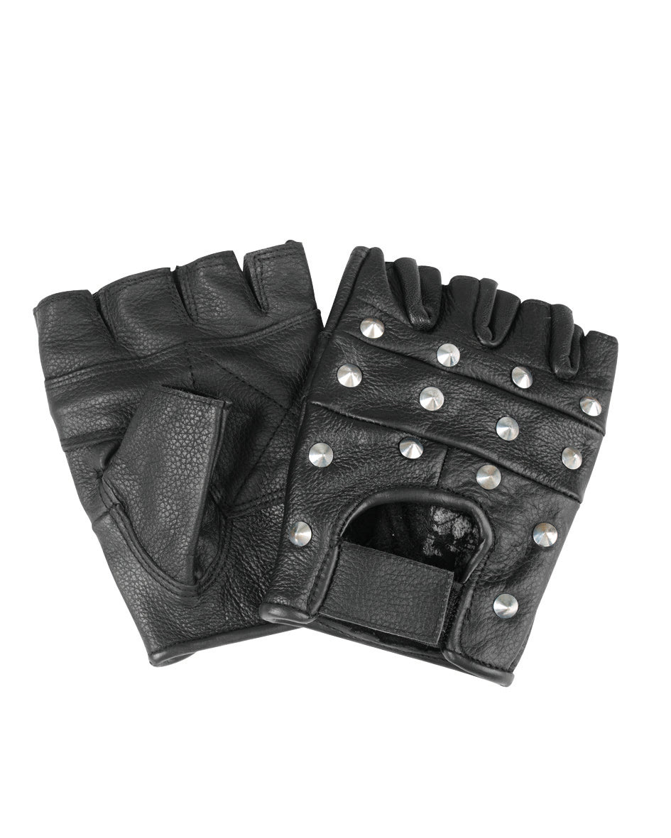 BIKER FINGERLINGE nahka M NIETEN-1