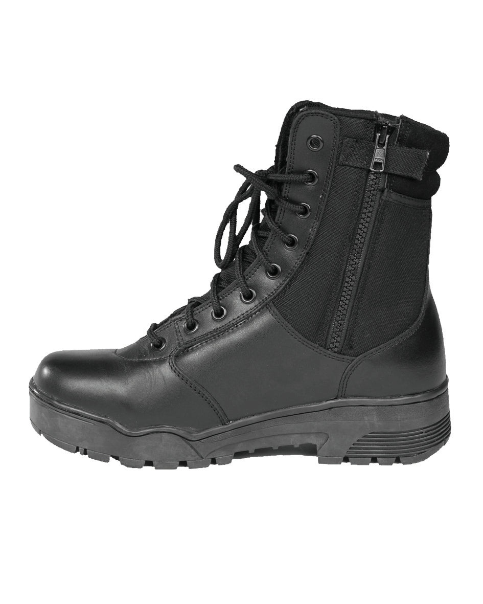 Taktinen saappaat nahka/CORDURA vetoketjulla SCHW-1