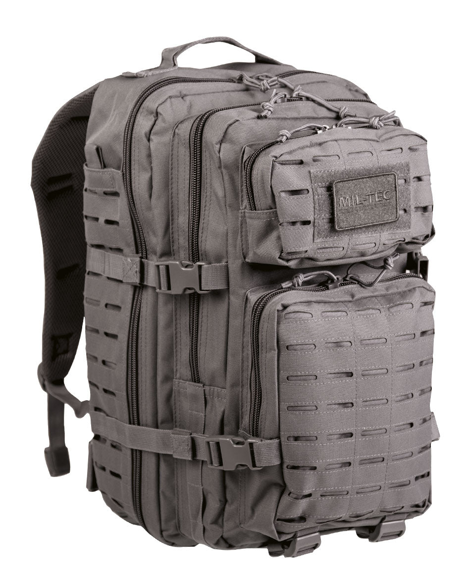 US Assault Pack - reppu L LASER CUT URBAN harmaa