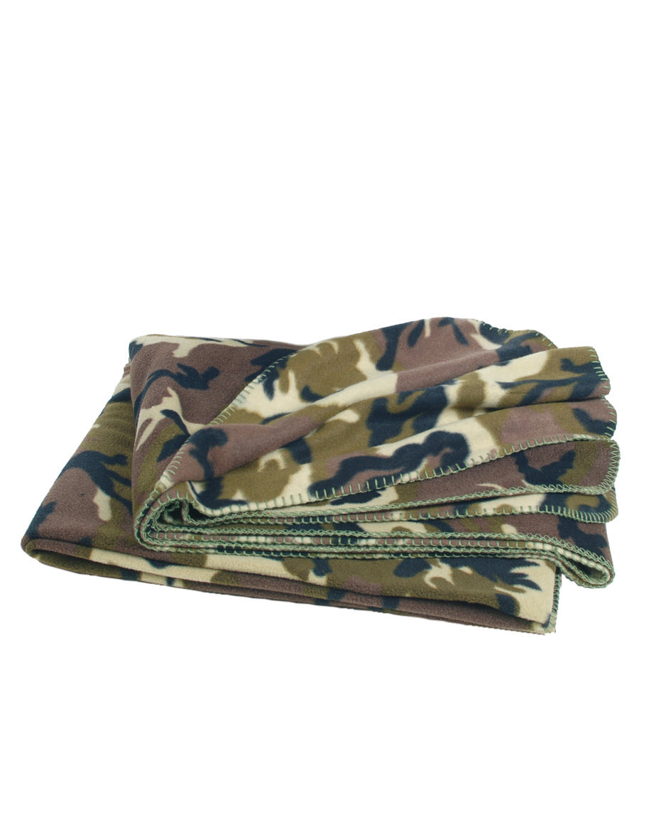 DECKE POLY - fleece 320 koko 200 X 150 CM woodland