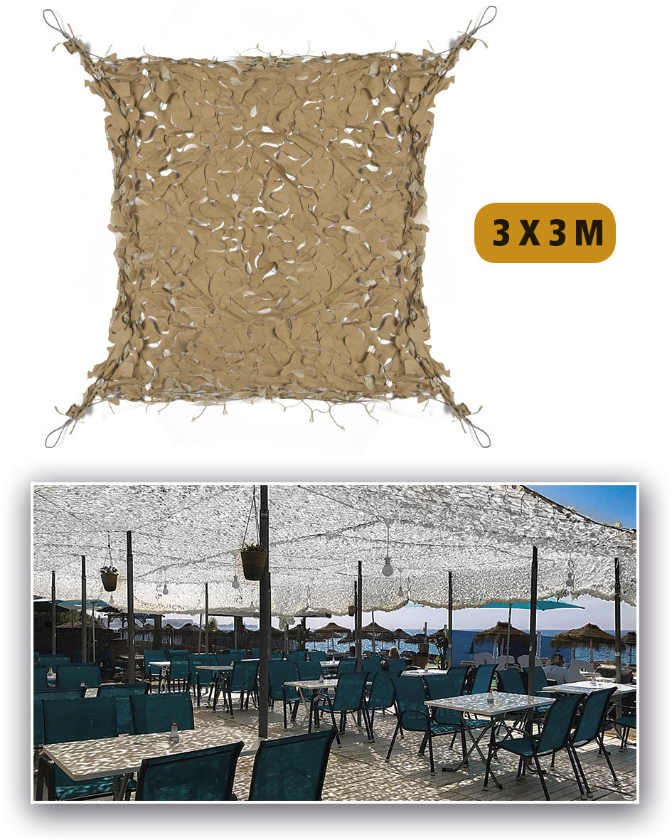 Verkko BROADLEAF 'SHADOW SAIL' 3,0 X 3,0 aavikko