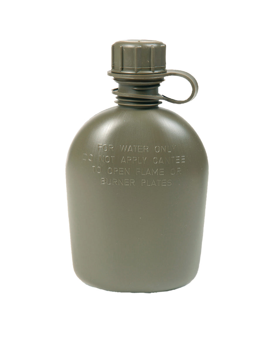 US kenttäpullo muovi alkuperäinen 1 QT . O HÜ oliivi-1