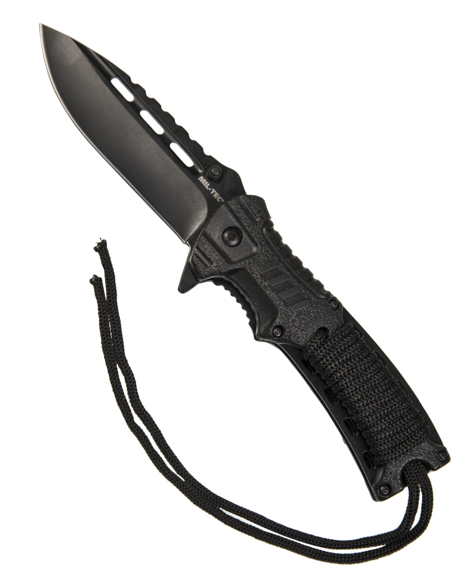Yhdellä kädellä avattava veitsi PARACORD M FIRE STARTER