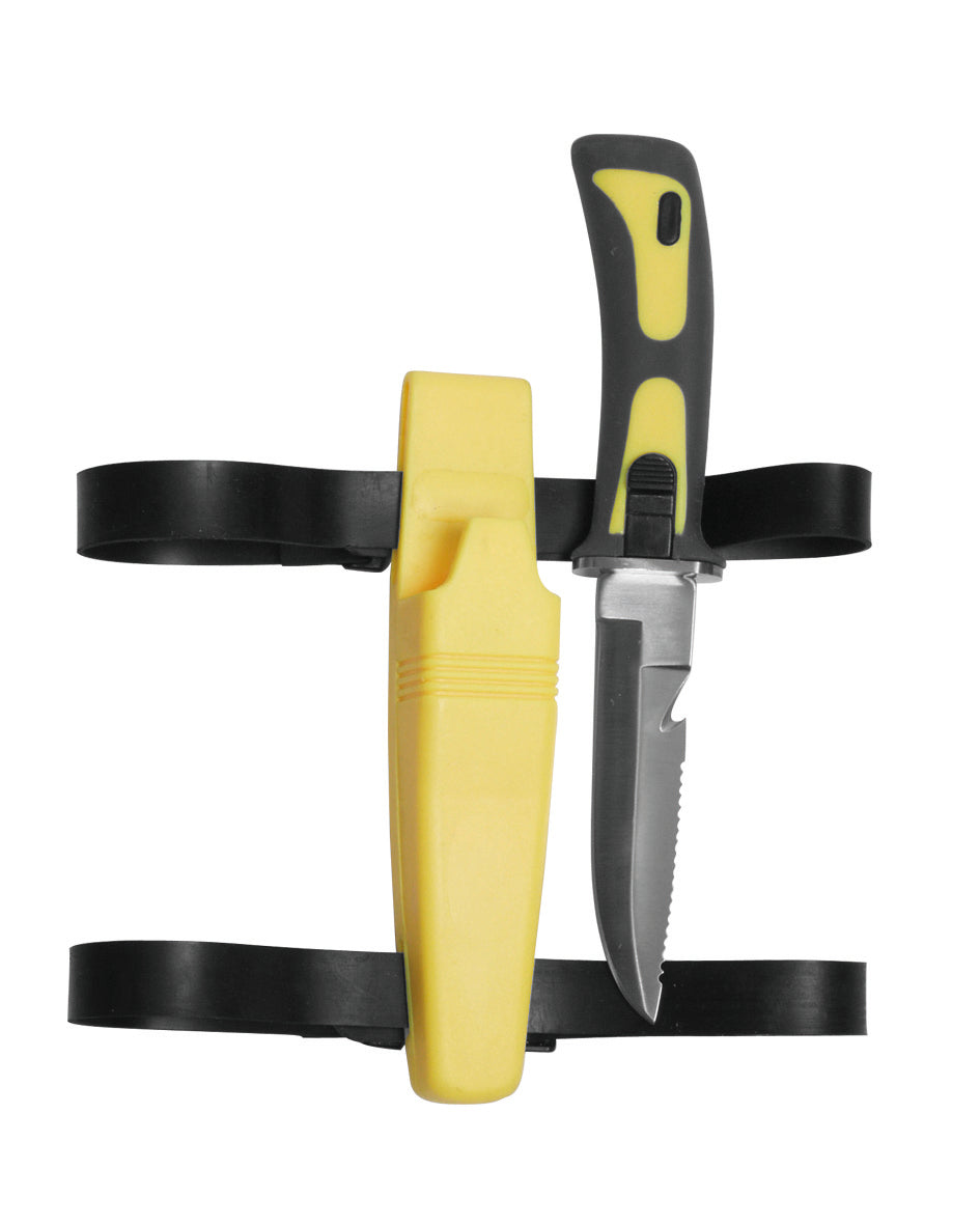 TAUCHER MESSER 'FROGMAN' keltainen-1