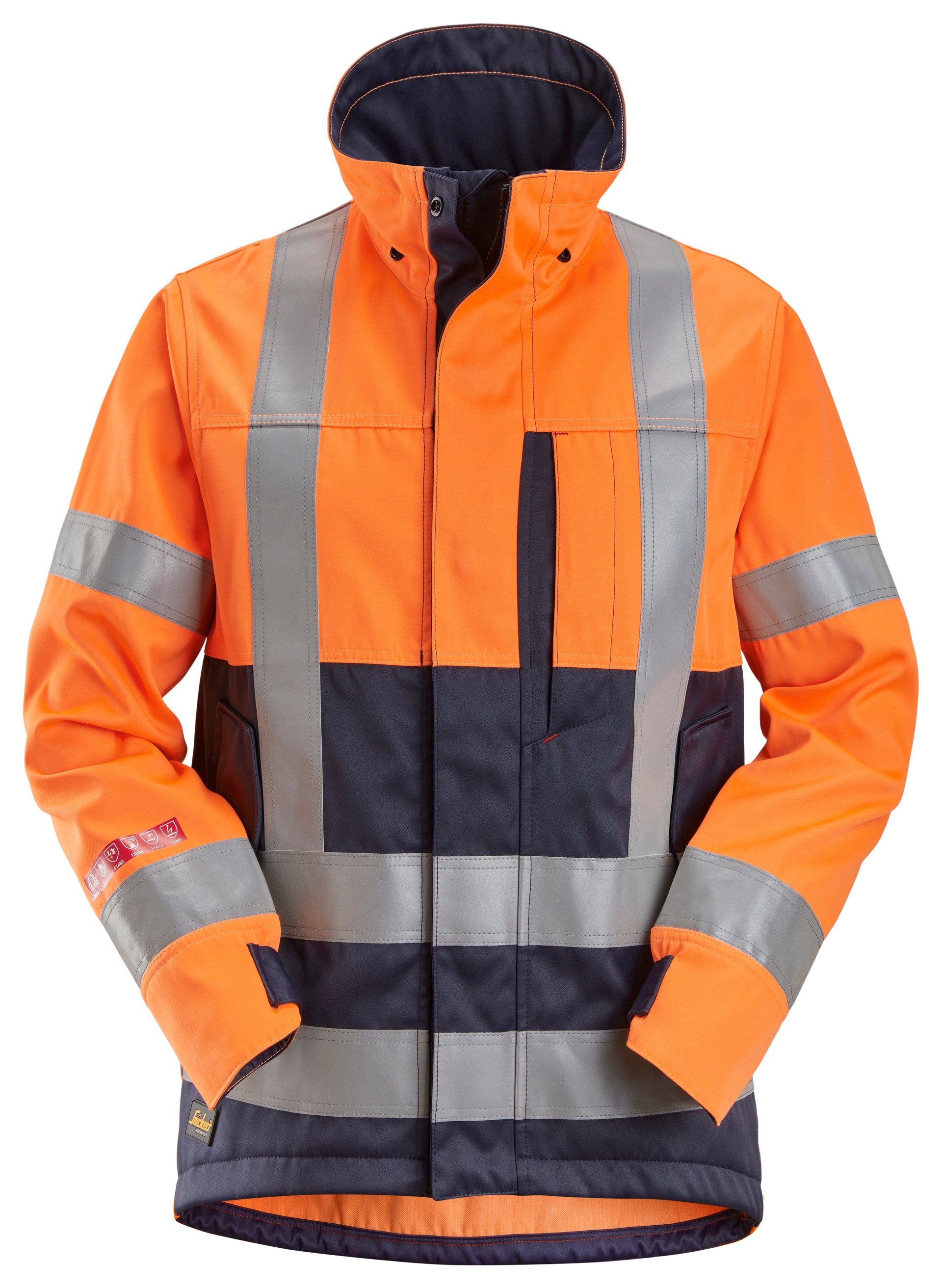 ProtecWork, huomiotyötakki, luokka 3/2 - High Visibility Orange/Navy