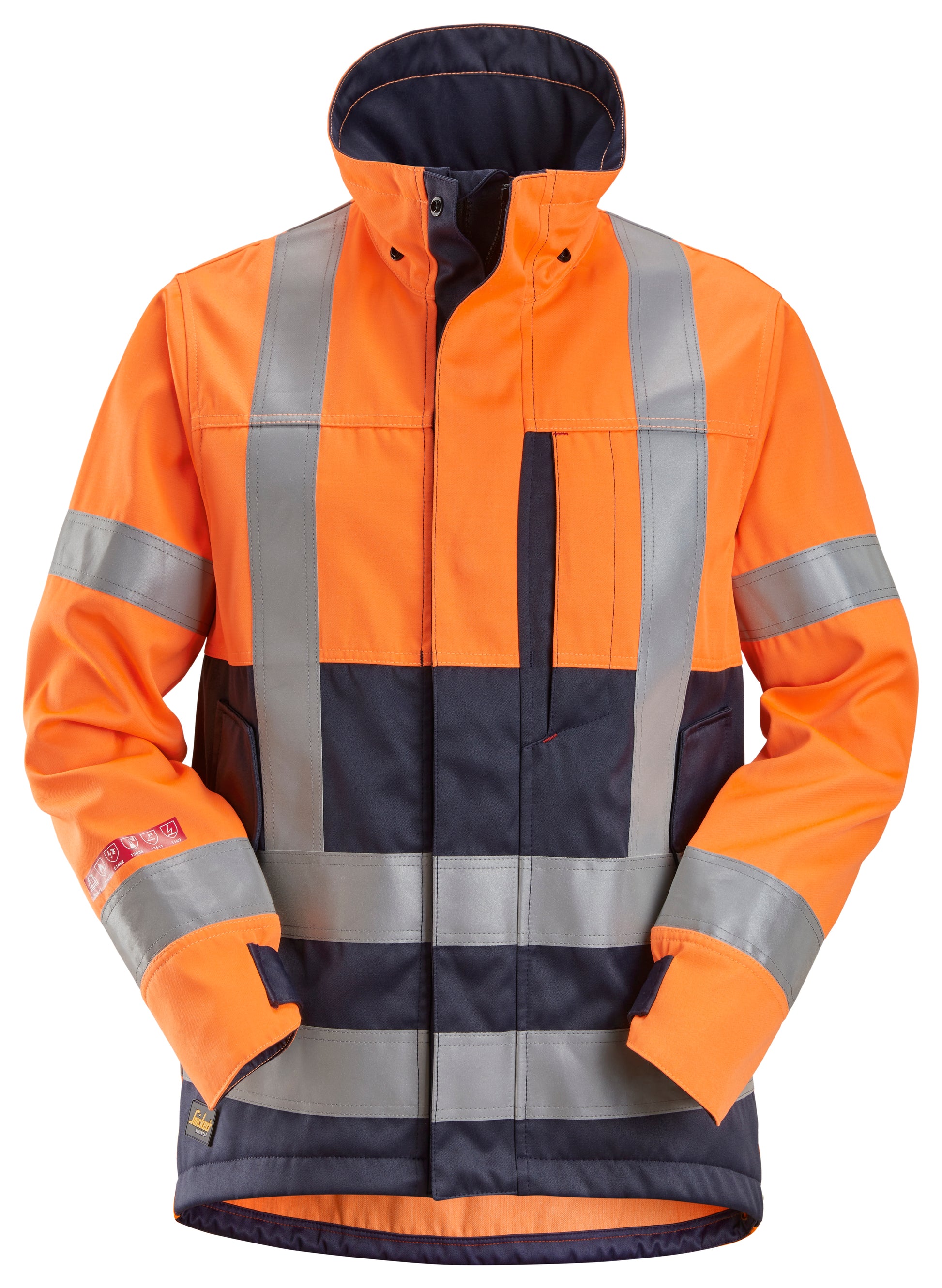 ProtecWork, huomiotyötakki, luokka 3/2 - High Visibility Orange/Navy