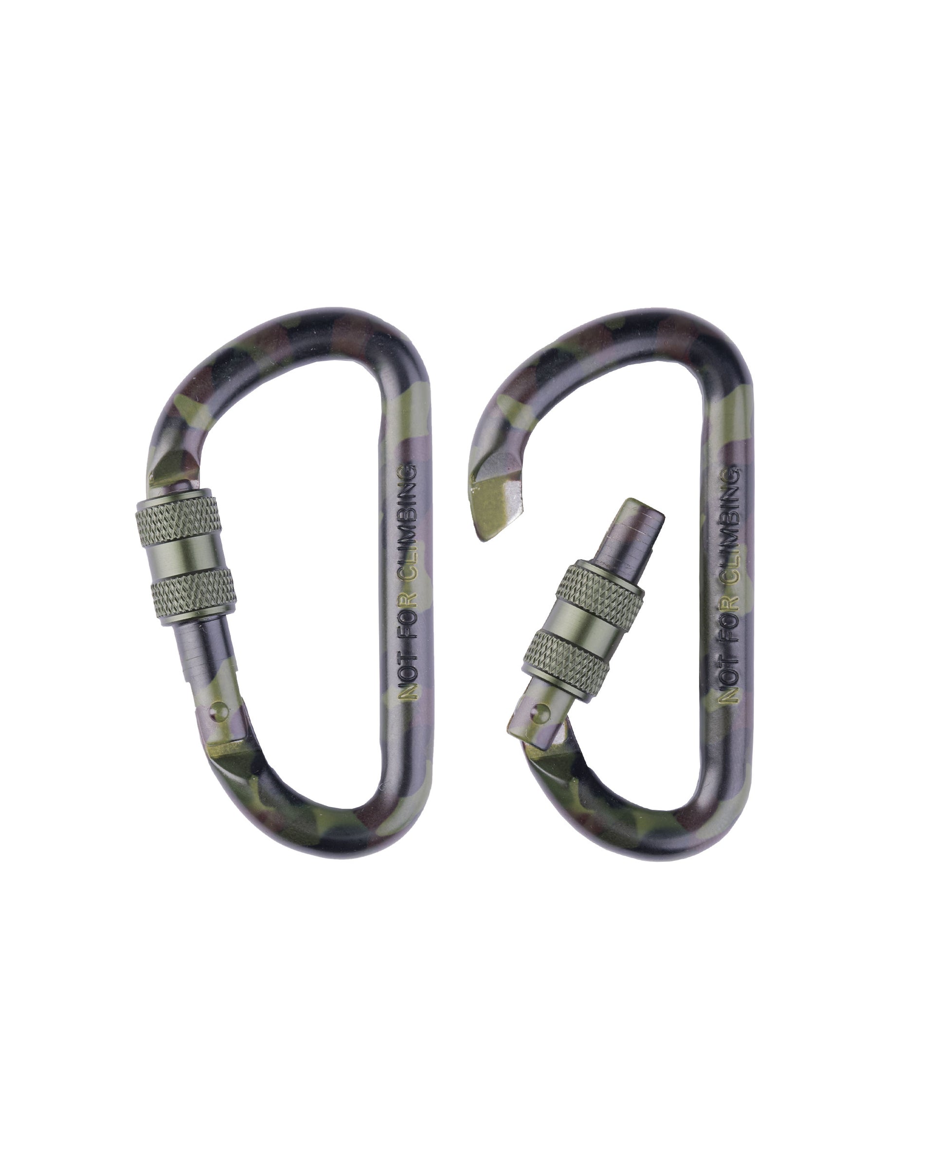 Taktinen KARABINER WOODLAND 80 MM (pari)