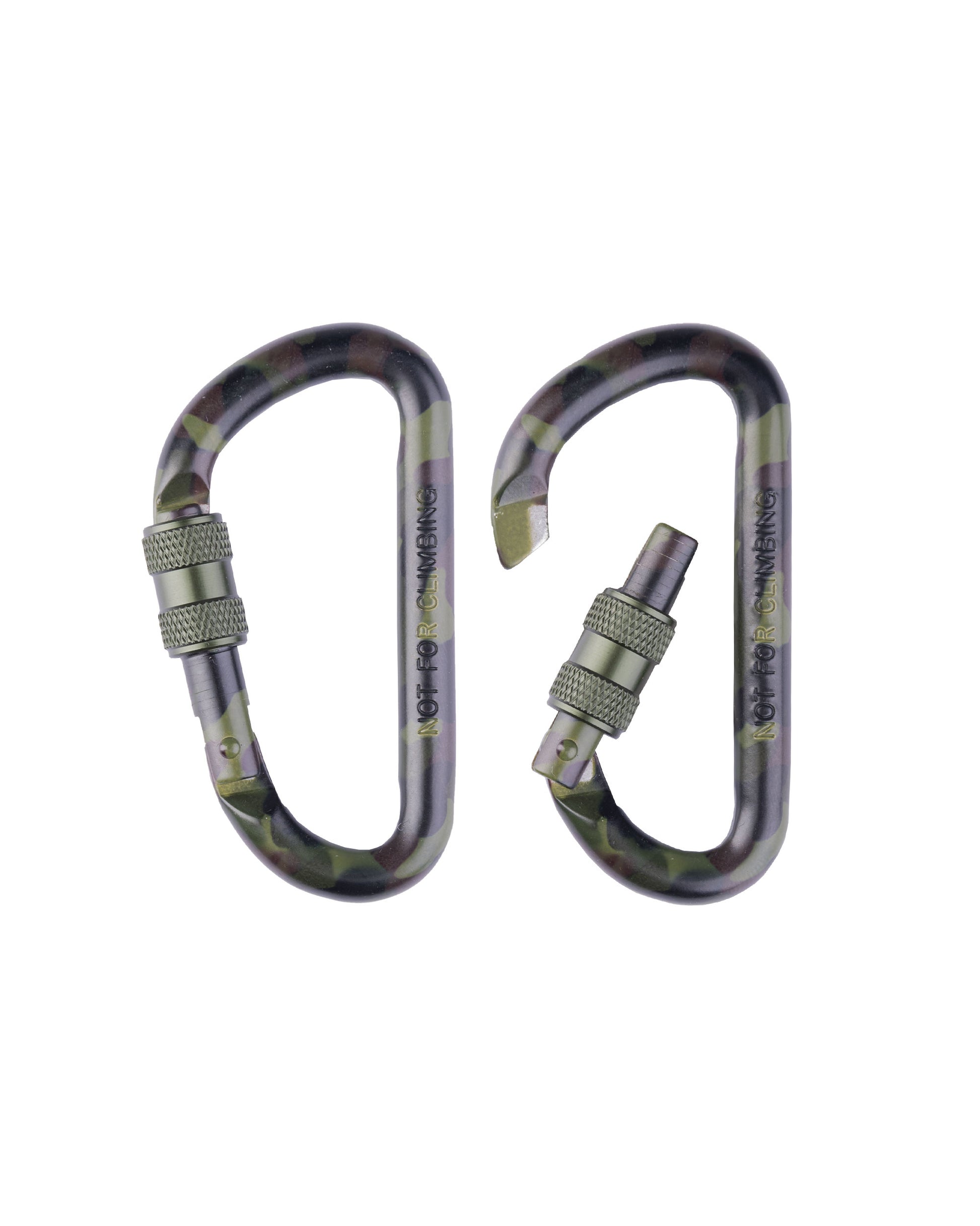 Taktinen KARABINER WOODLAND 80 MM (pari)-1