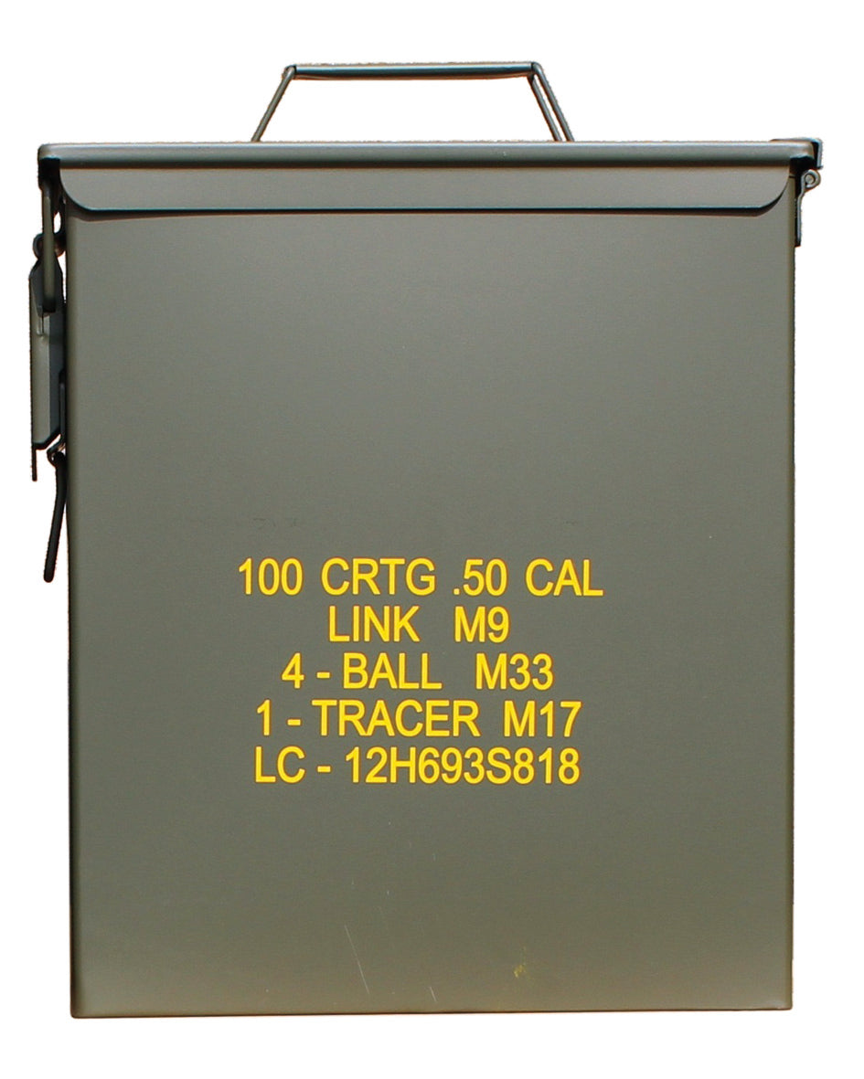 US AMMO BOX teräs M 9 CAL 50 L