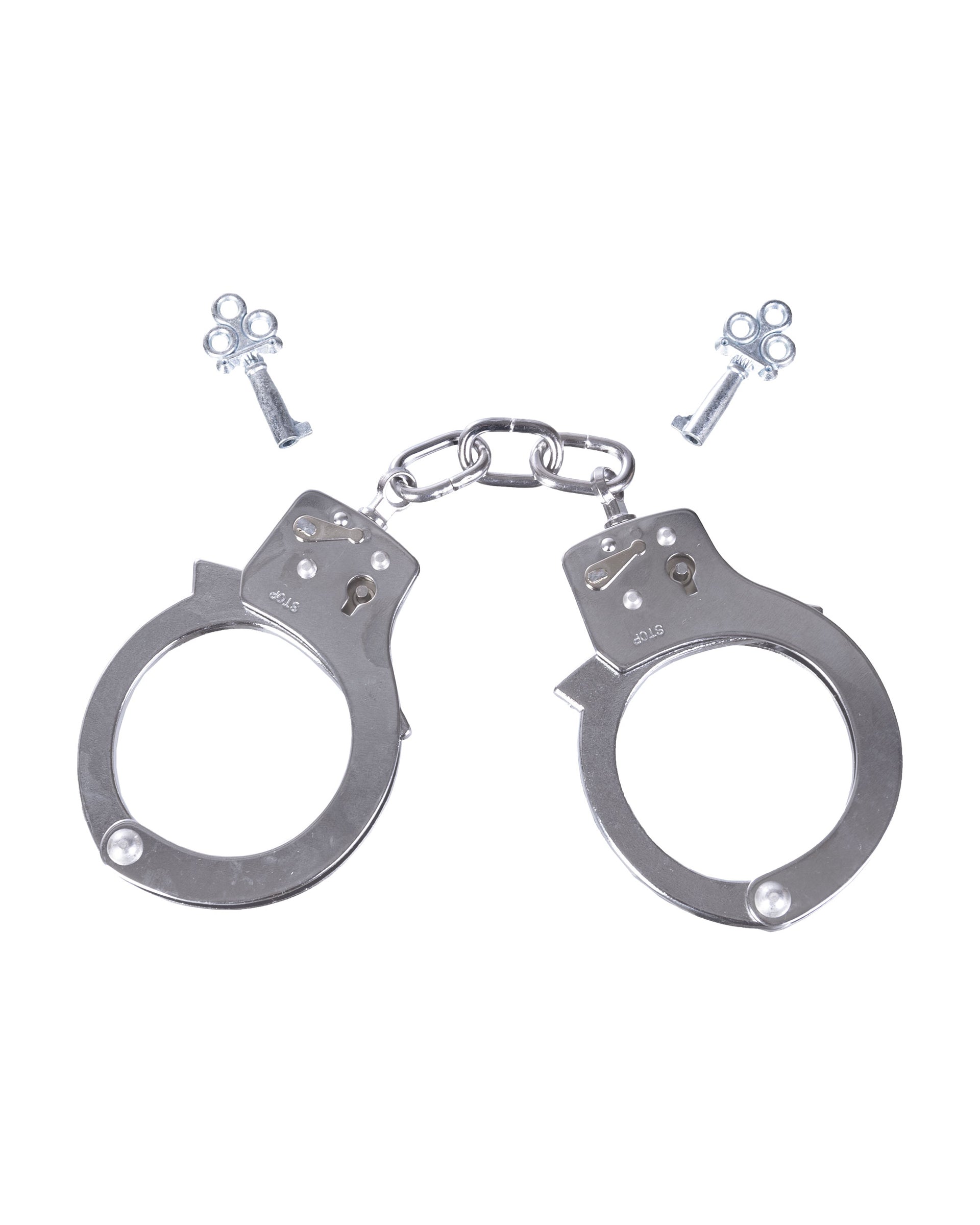 HAND CUFFS single LOCK VERNICKELT O GEW AG