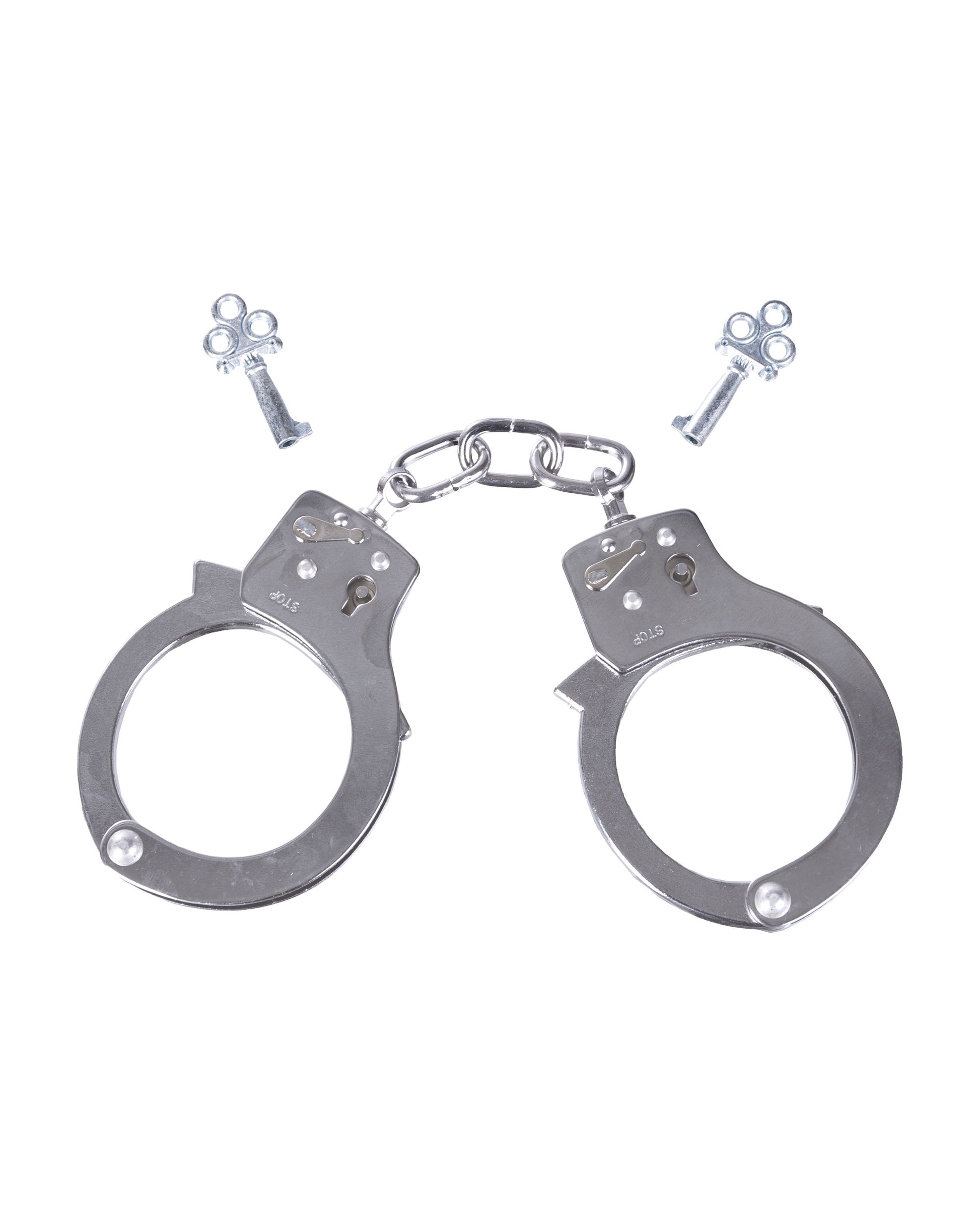 HAND CUFFS single LOCK VERNICKELT O GEW AG-1
