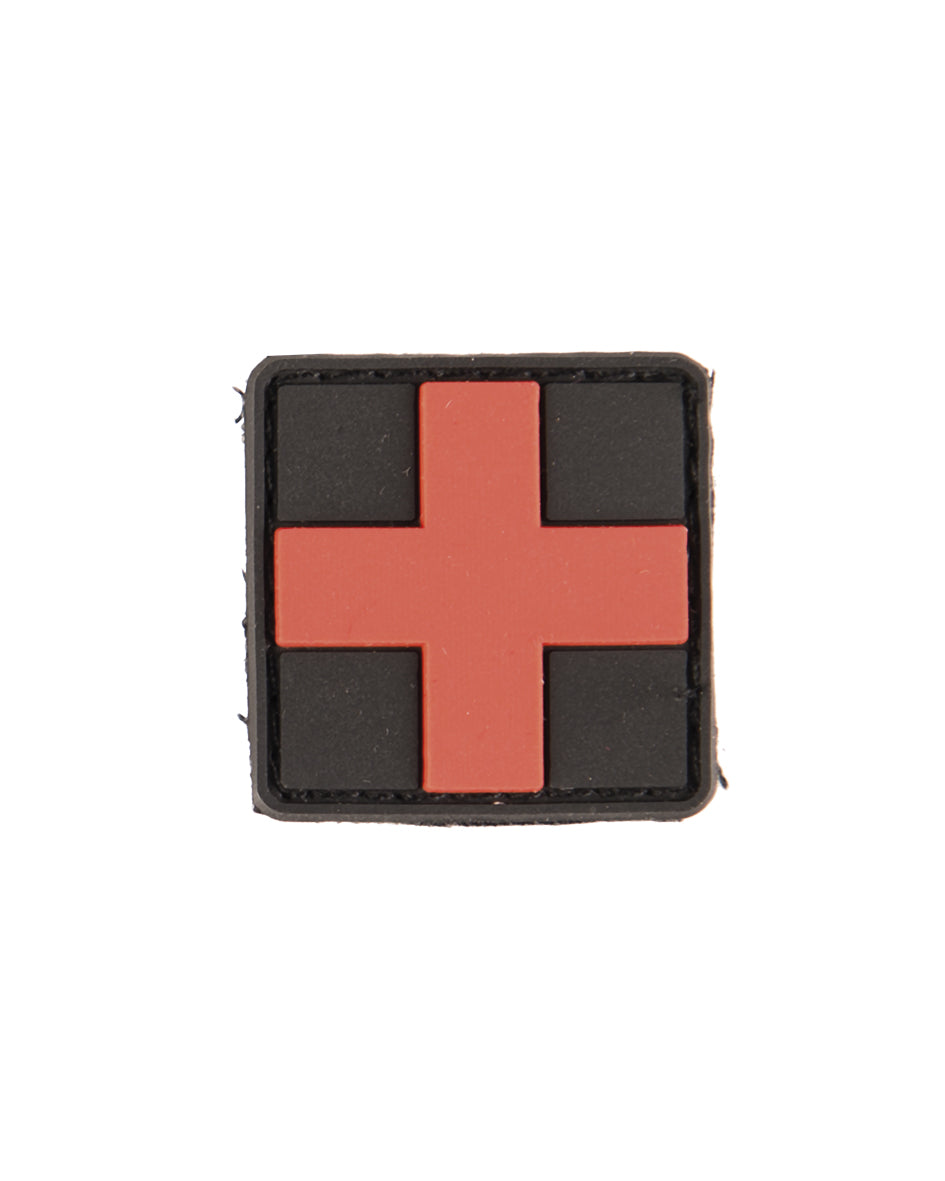 Merkki 3 D FIRST AID PVC tarrakiinnityksellä musta S-1