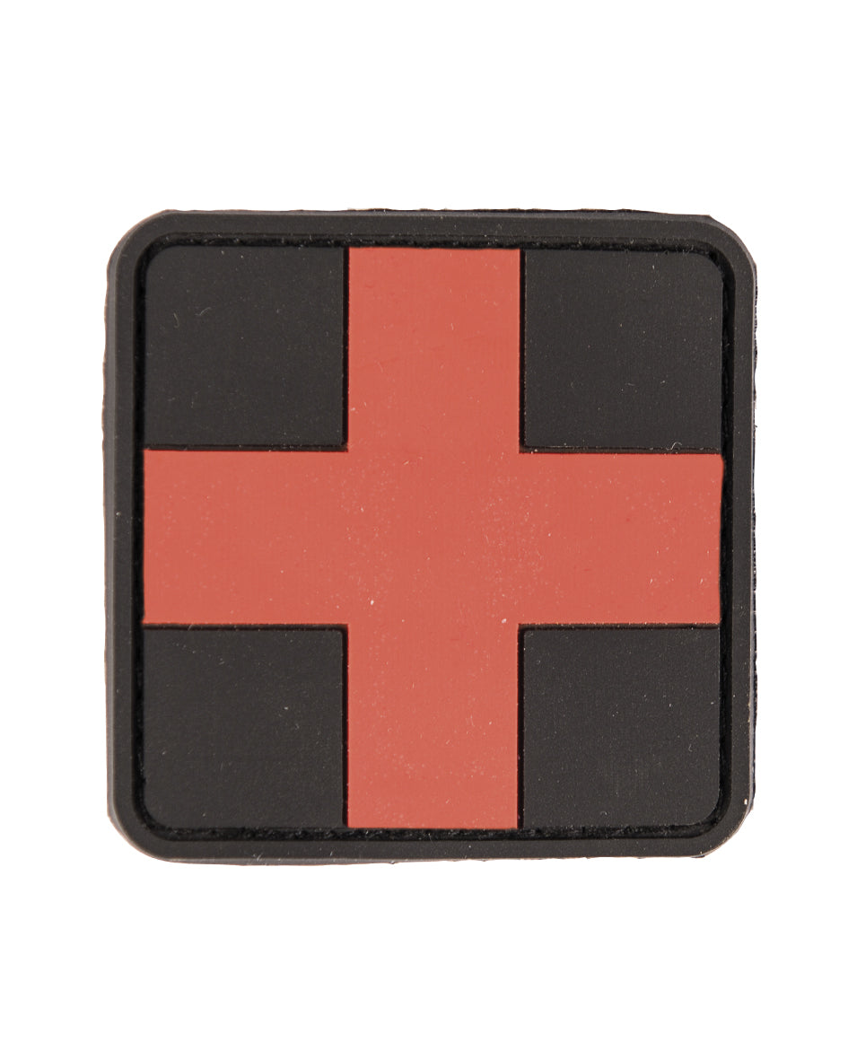 Merkki 3 D FIRST AID PVC tarrakiinnityksellä musta L-1