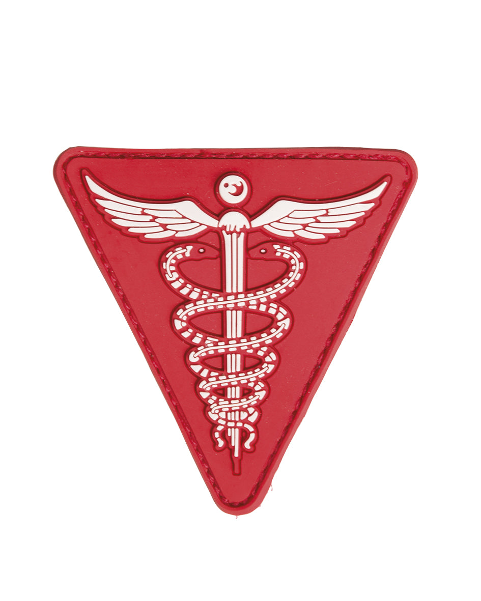 Merkki 3 D MEDICAL PVC tarrakiinnityksellä punainen