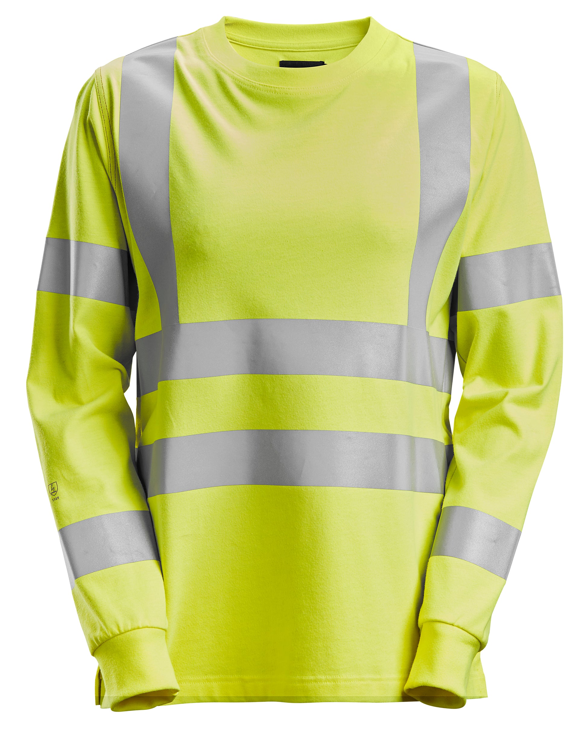 ProtecWork, naisten pitkähihainen huomio-t-paita, lk 3/2 - High Visibility Yellow