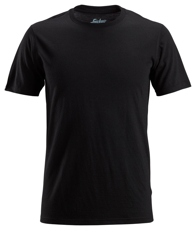 Merinovillainen t-paita - Black