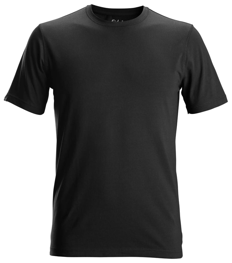 T-paita pehmeästä joustokankaasta, 2 kpl/pkt - Black