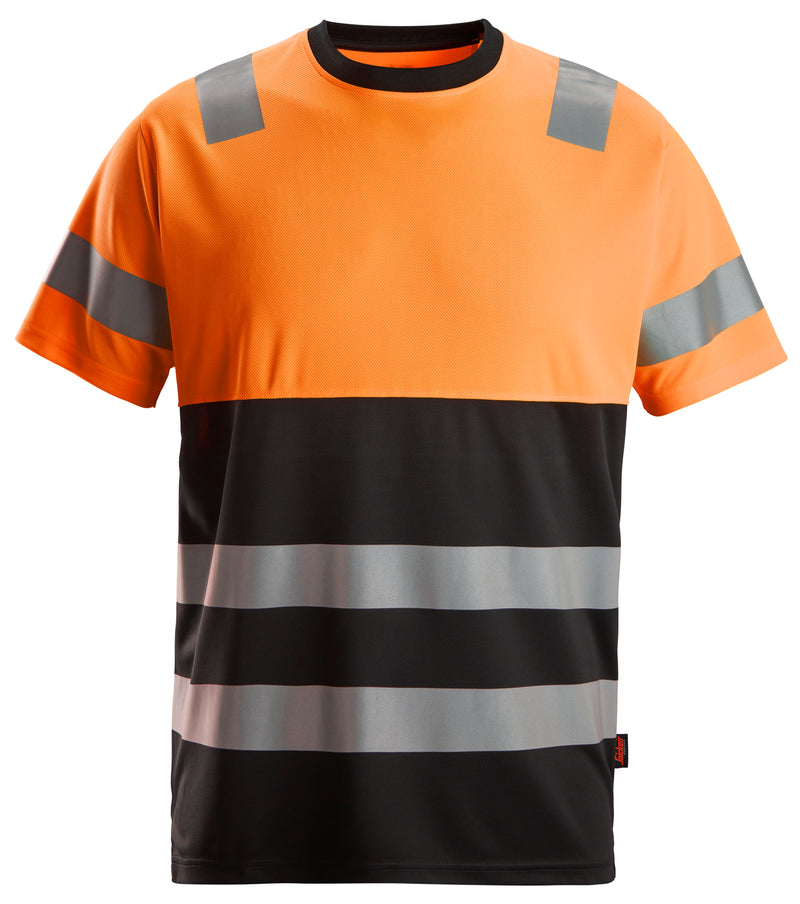 luokka 1, t-paita - Black/High Visibility Orange
