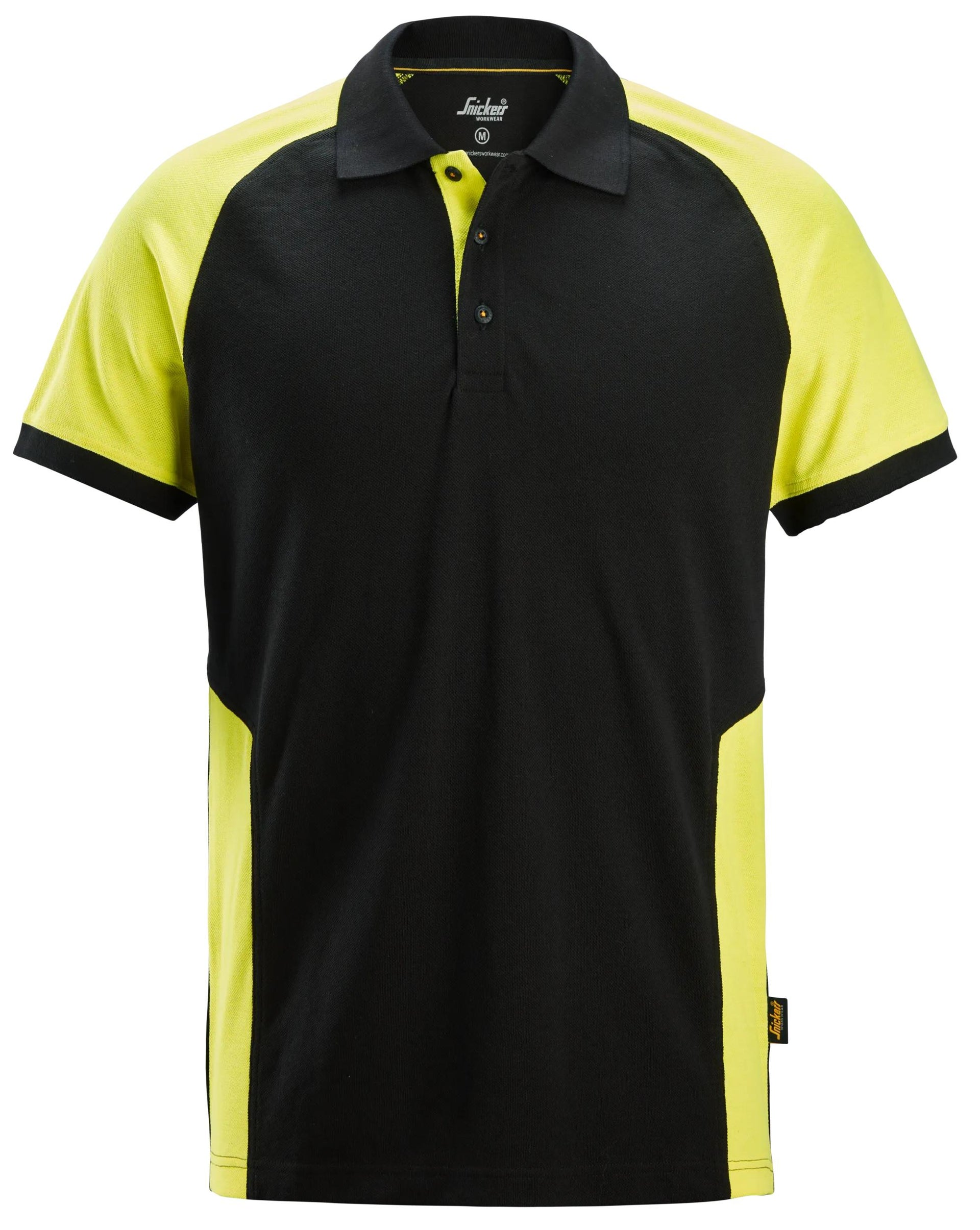 Kaksivärinen pikeepaita - Black/Neon Yellow