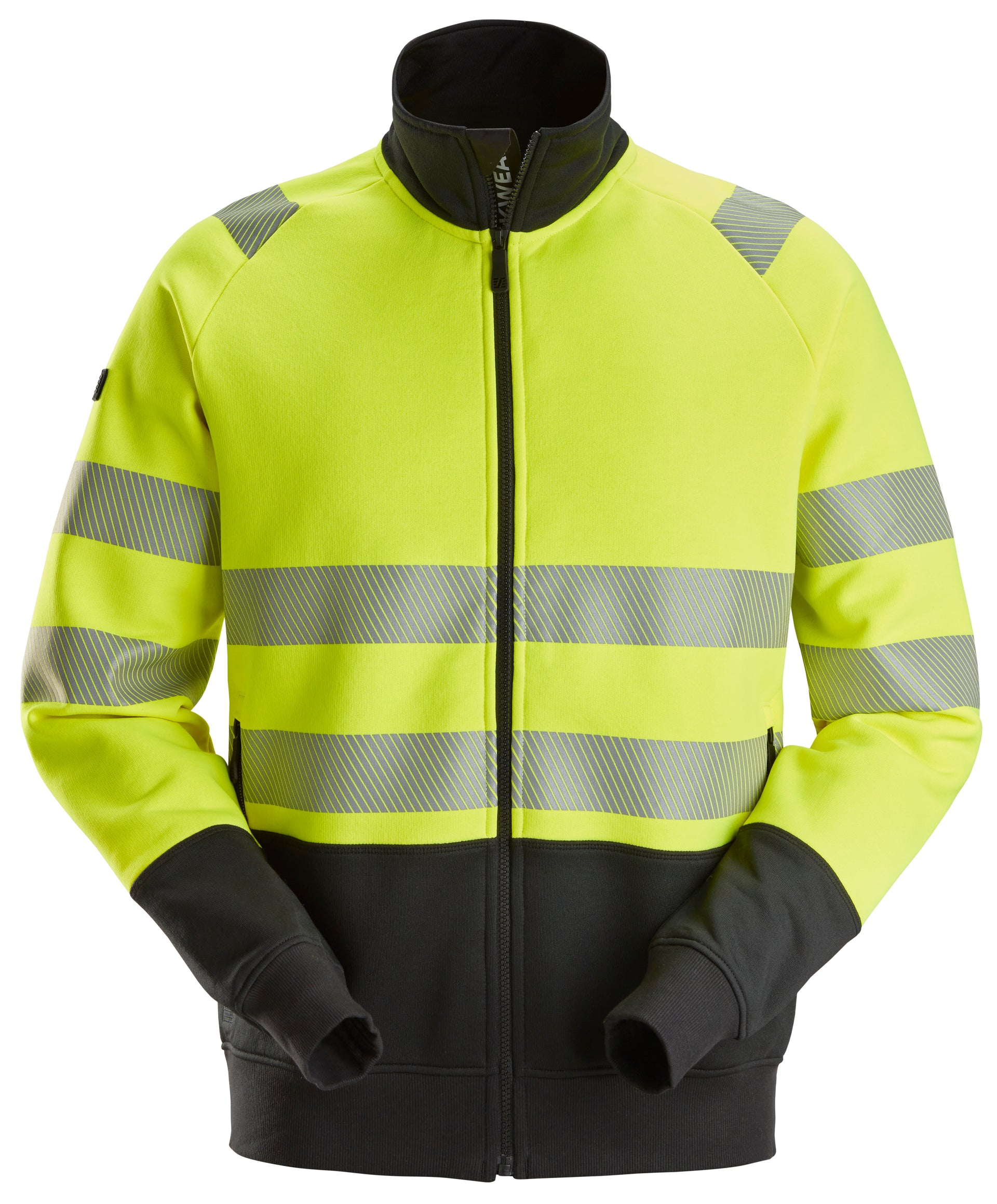 luokka 2, takki vetoketjulla - High Visibility Yellow/Black