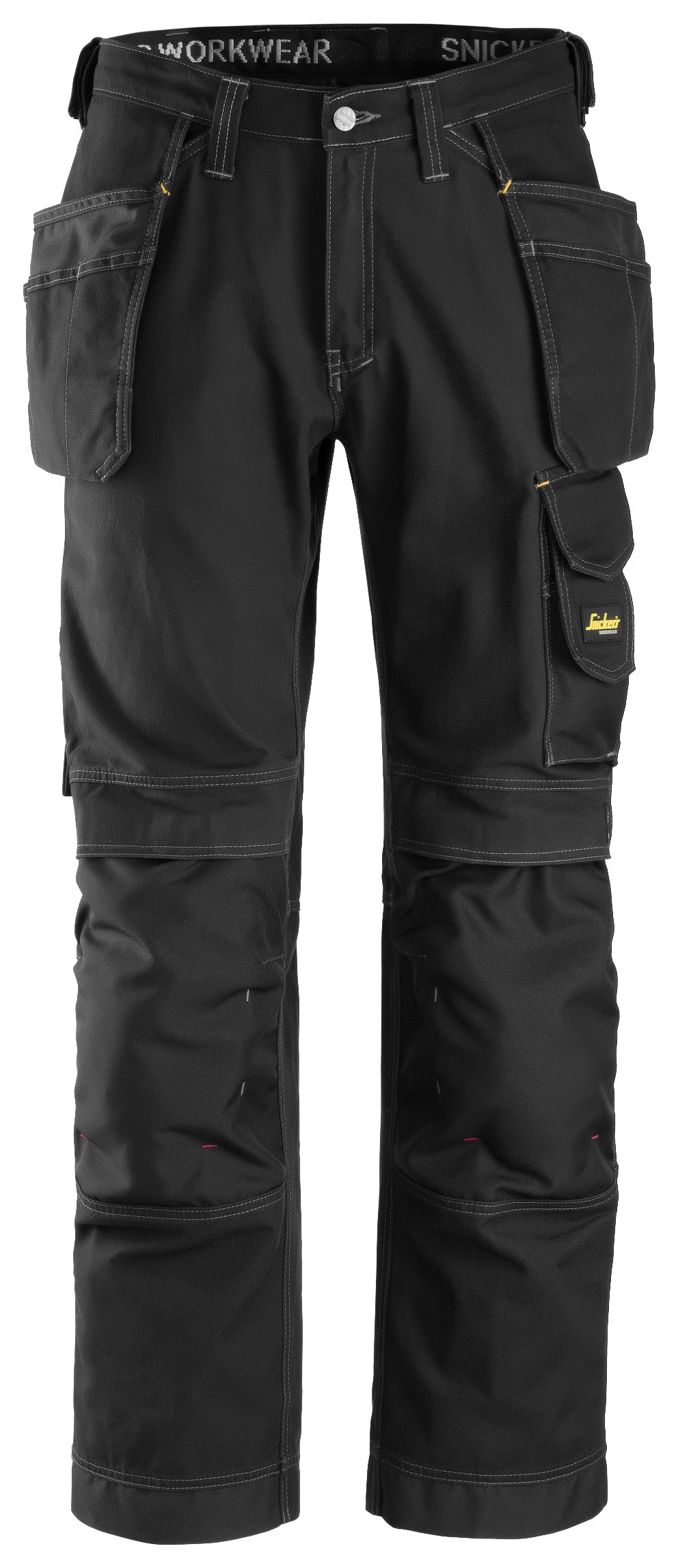 Työhousut riipputaskuilla, Comfort Cotton - Musta