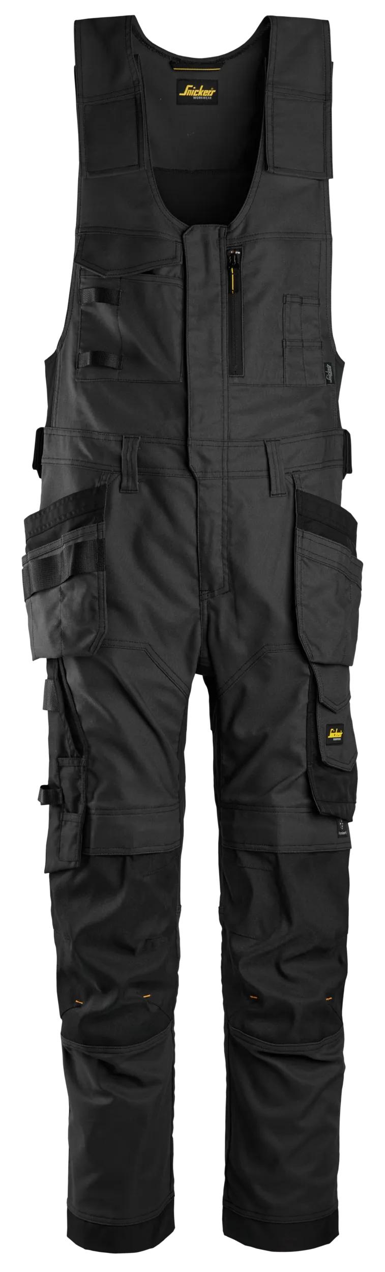 Canvas- ja stretch-kankaiset avohaalarit riipputaskuilla - Black/Black