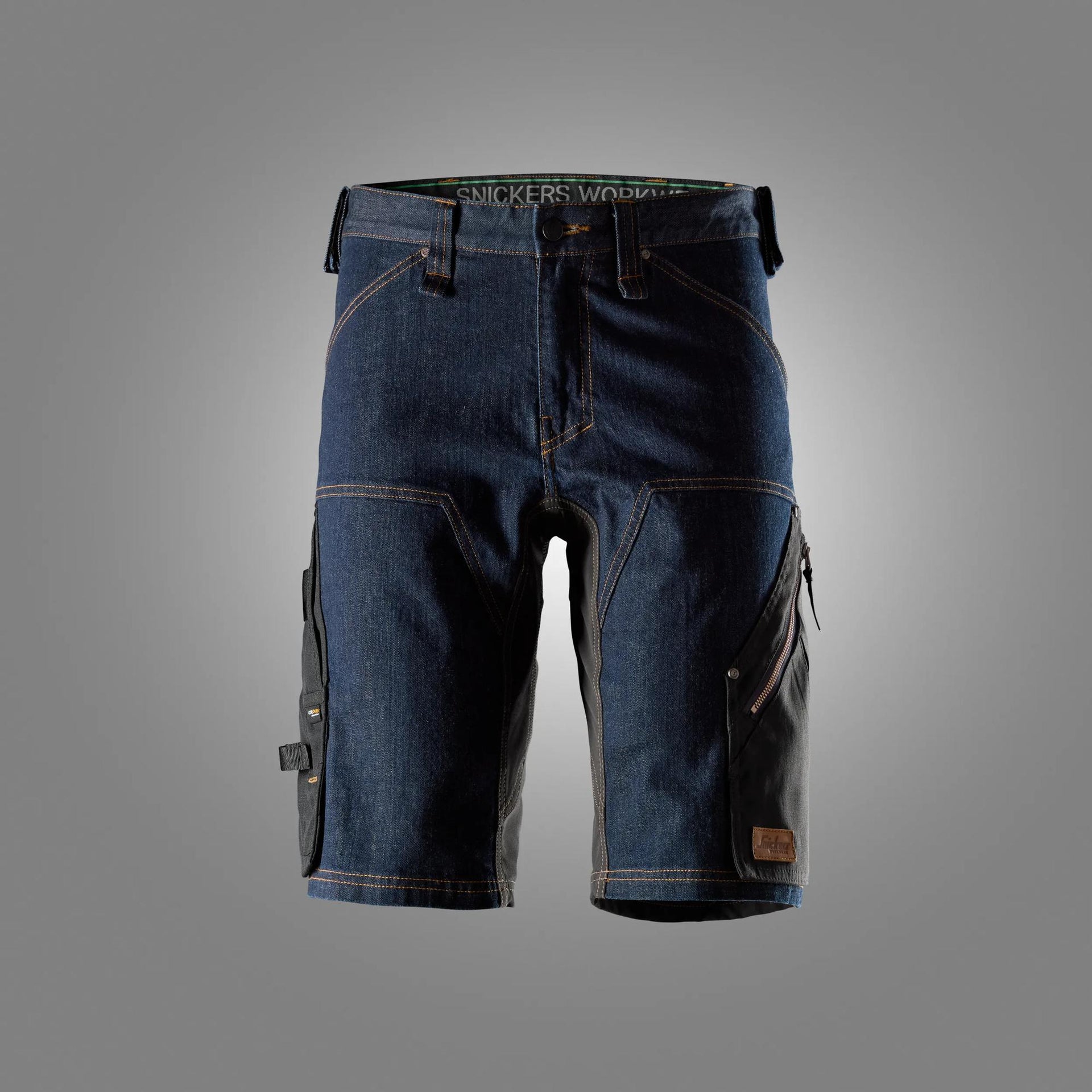 Farkkushortsit - Denim/Black
