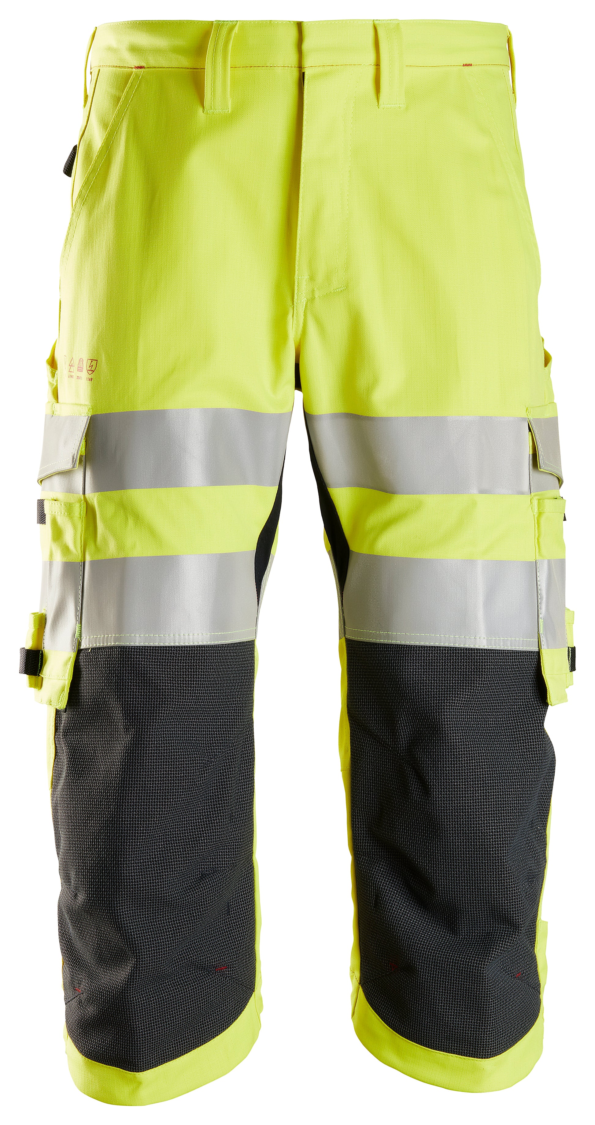 ProtecWork, puolipitkät huomiotyöhousut, luokka 2 - lk 2 keltainen