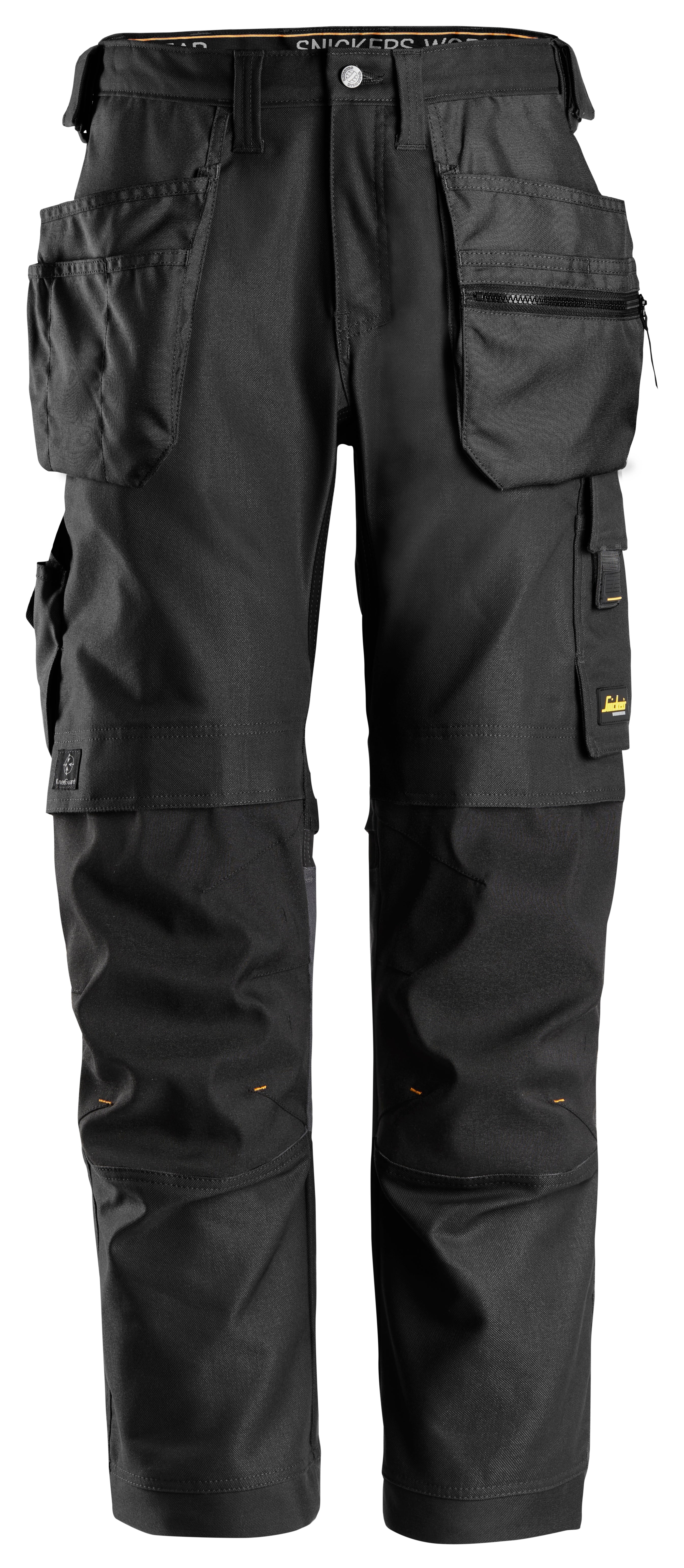 Canvas+ -työhousut riipputaskuilla - Black/Black