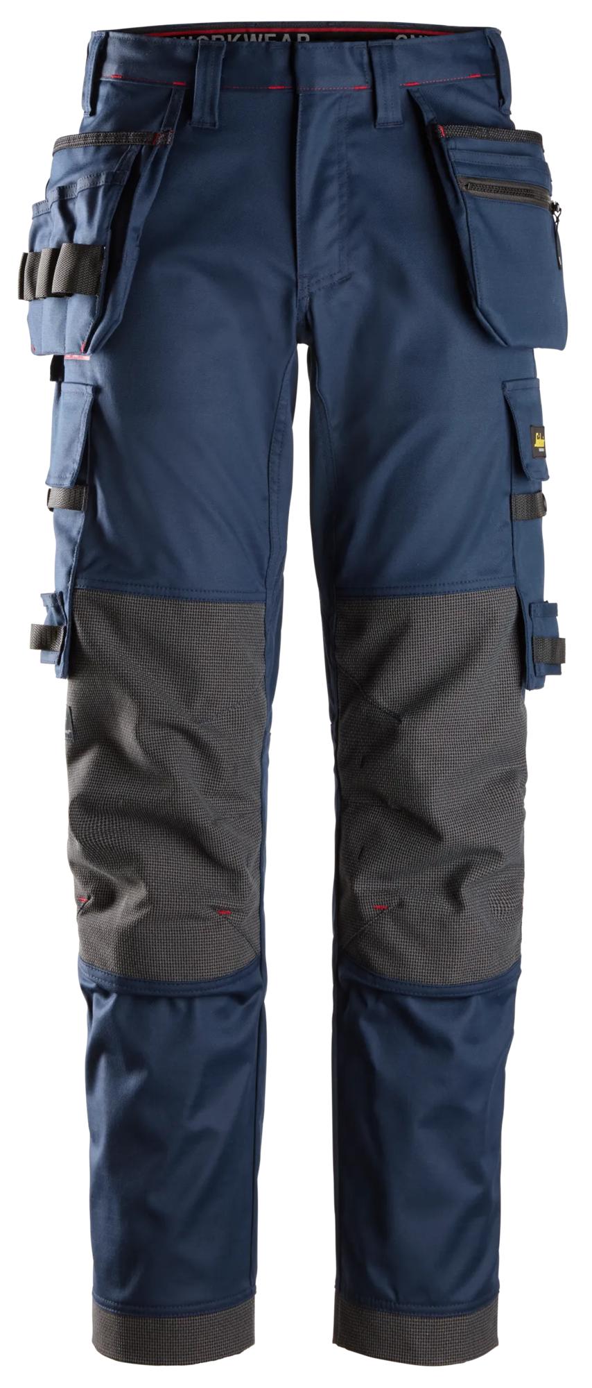 ProtecWork, stretch-työhousut riipputaskuilla - Navy