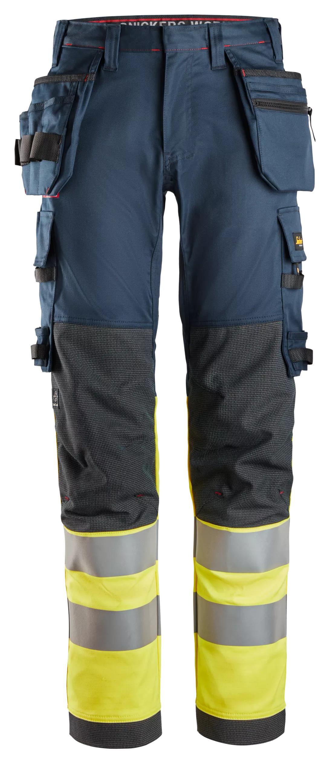 ProtecWork, stretch-huomiotyöhousut riipputaskuilla, luokka 1 - Size