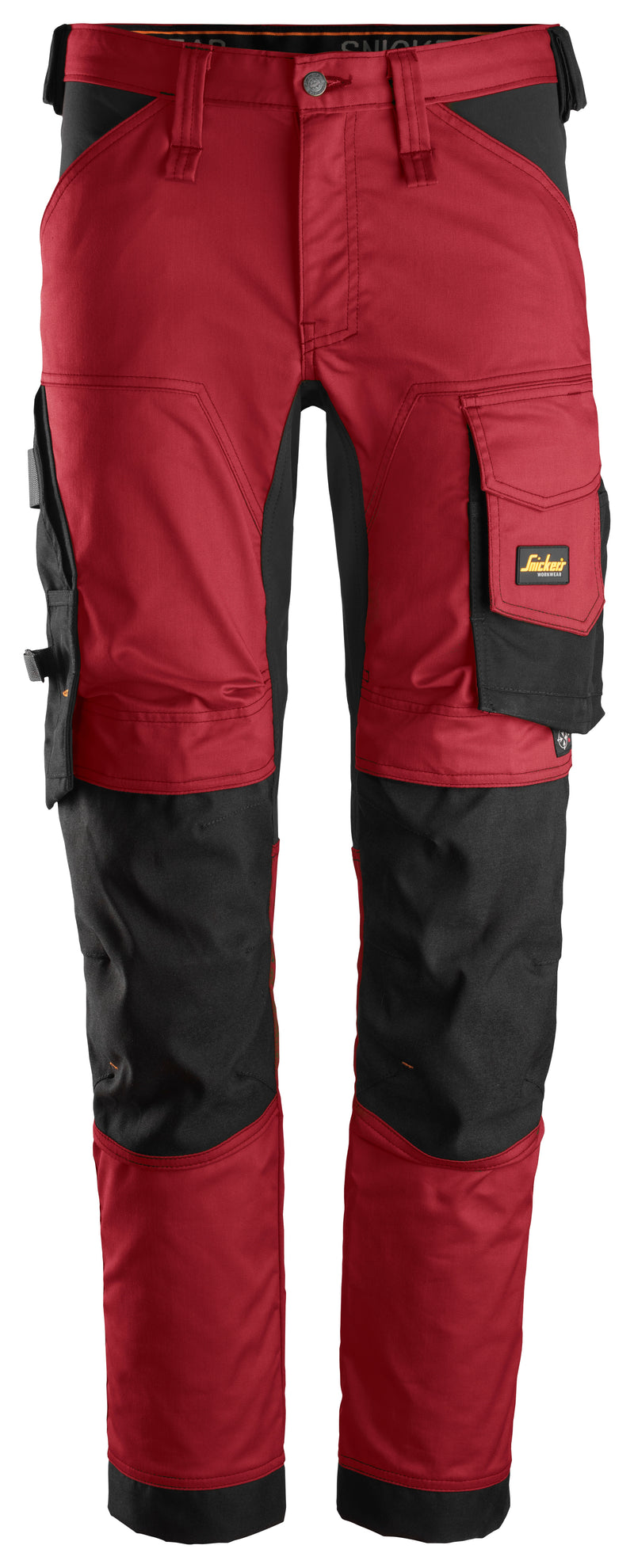Stretch-housut - Chili Red/Black