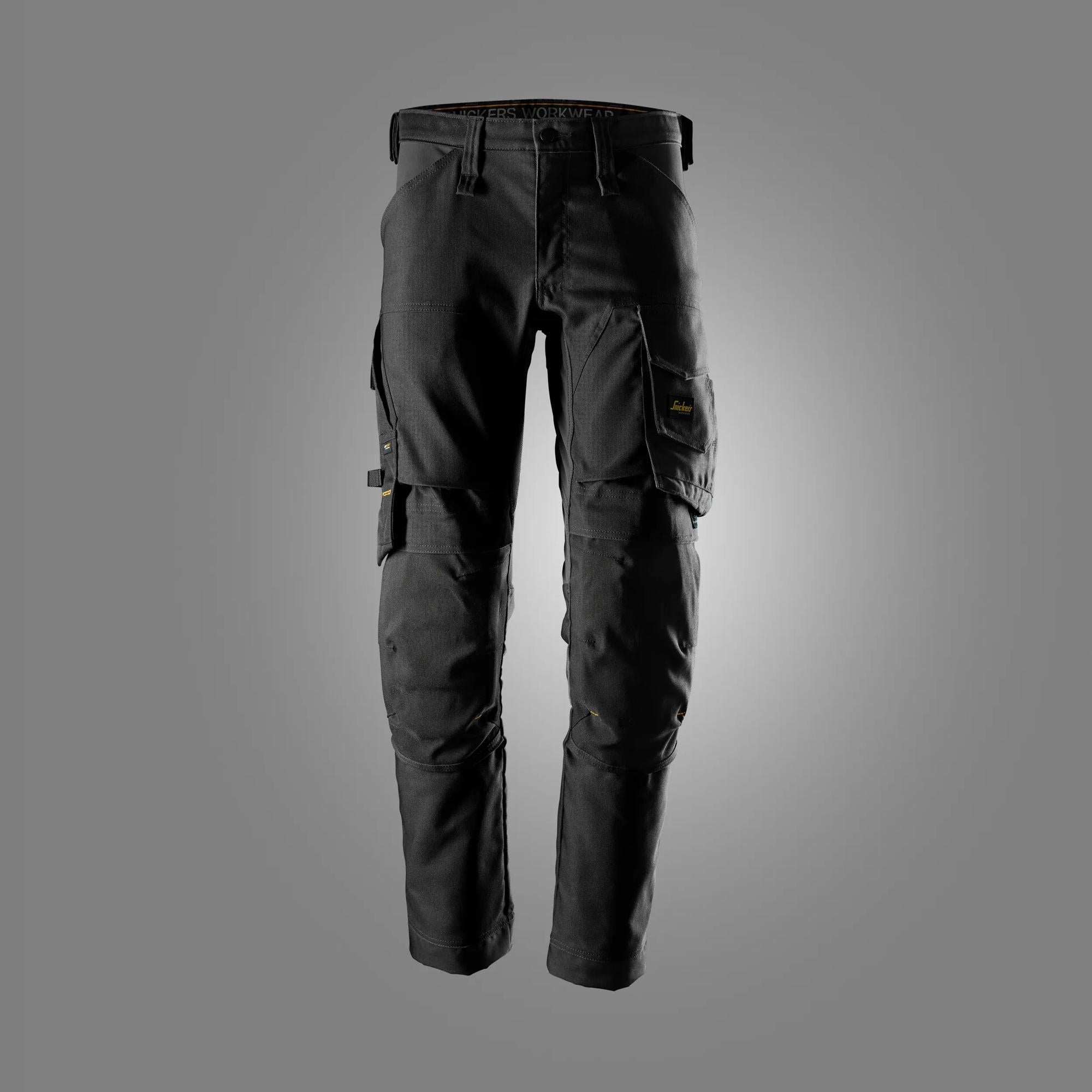 Stretch-canvas -työhousut - Black/Black
