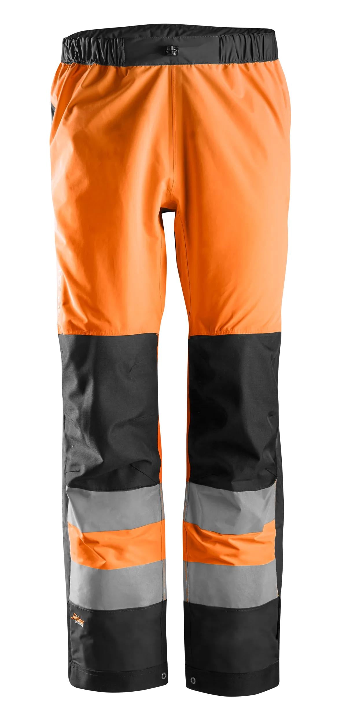luokka 2, vedenpitävät kuorihousut - High Visibility Orange/Black