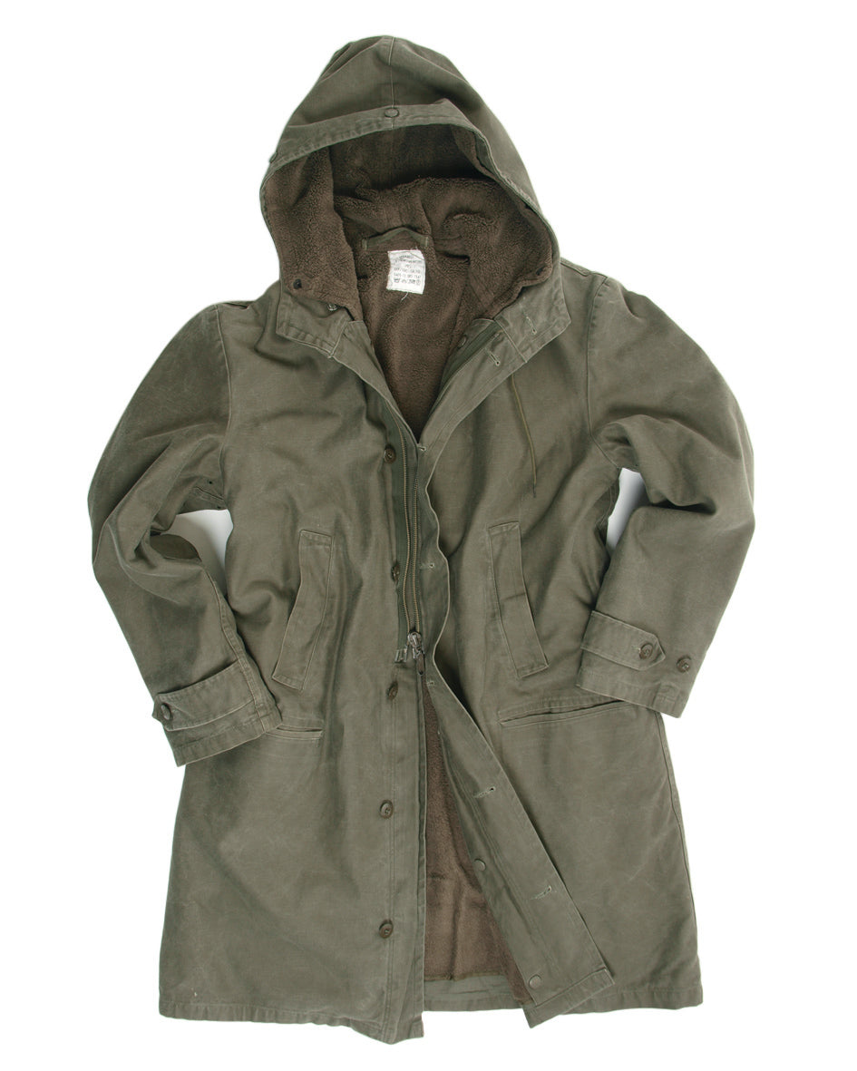 Bundeswehr parka pitkä vuorilla oliivi käytetty