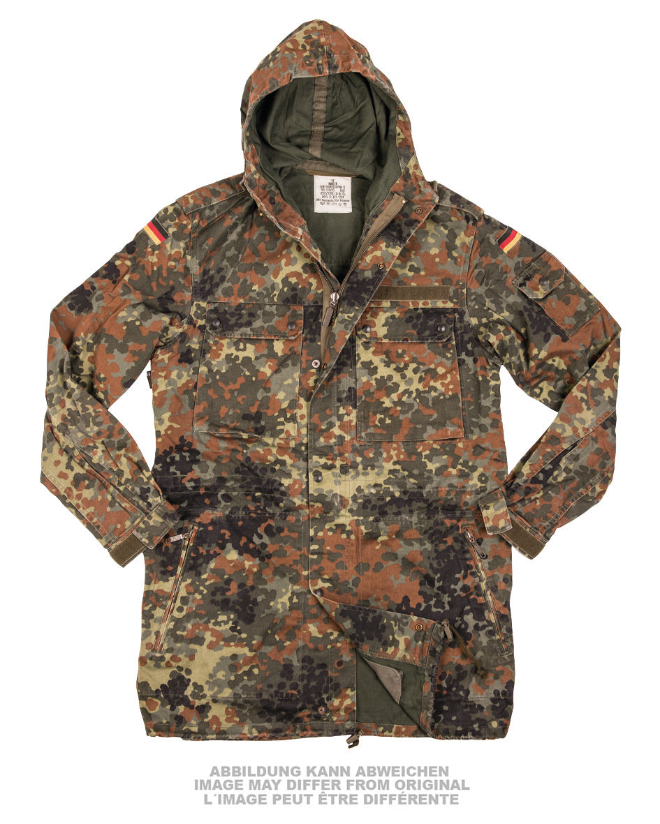 Bundeswehr kenttätakki (parka) FLECKT käytetty-1