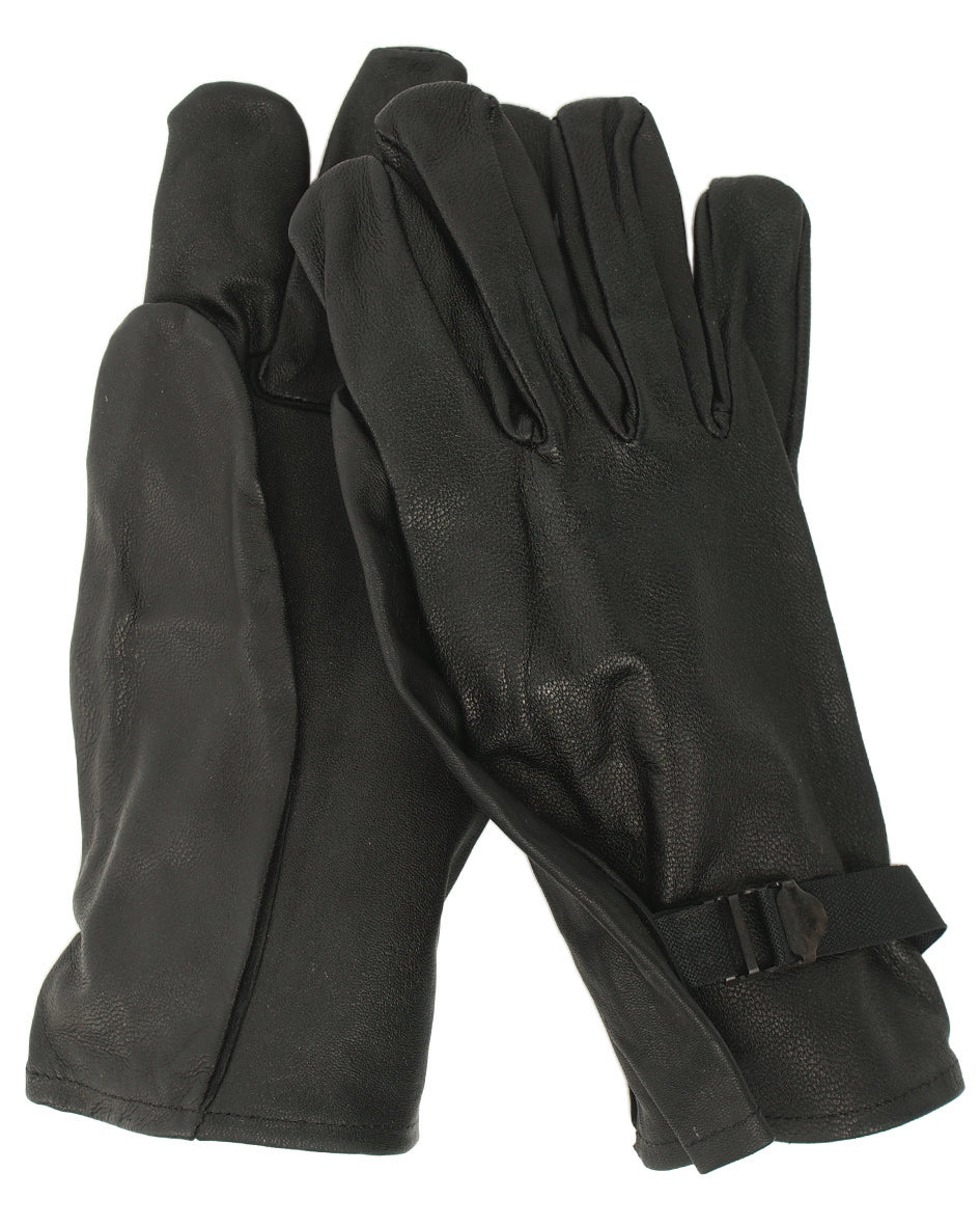 Belgialainen FINGERHANDSCHUHE nahka US - tyyppi musta uudenveroinen-1