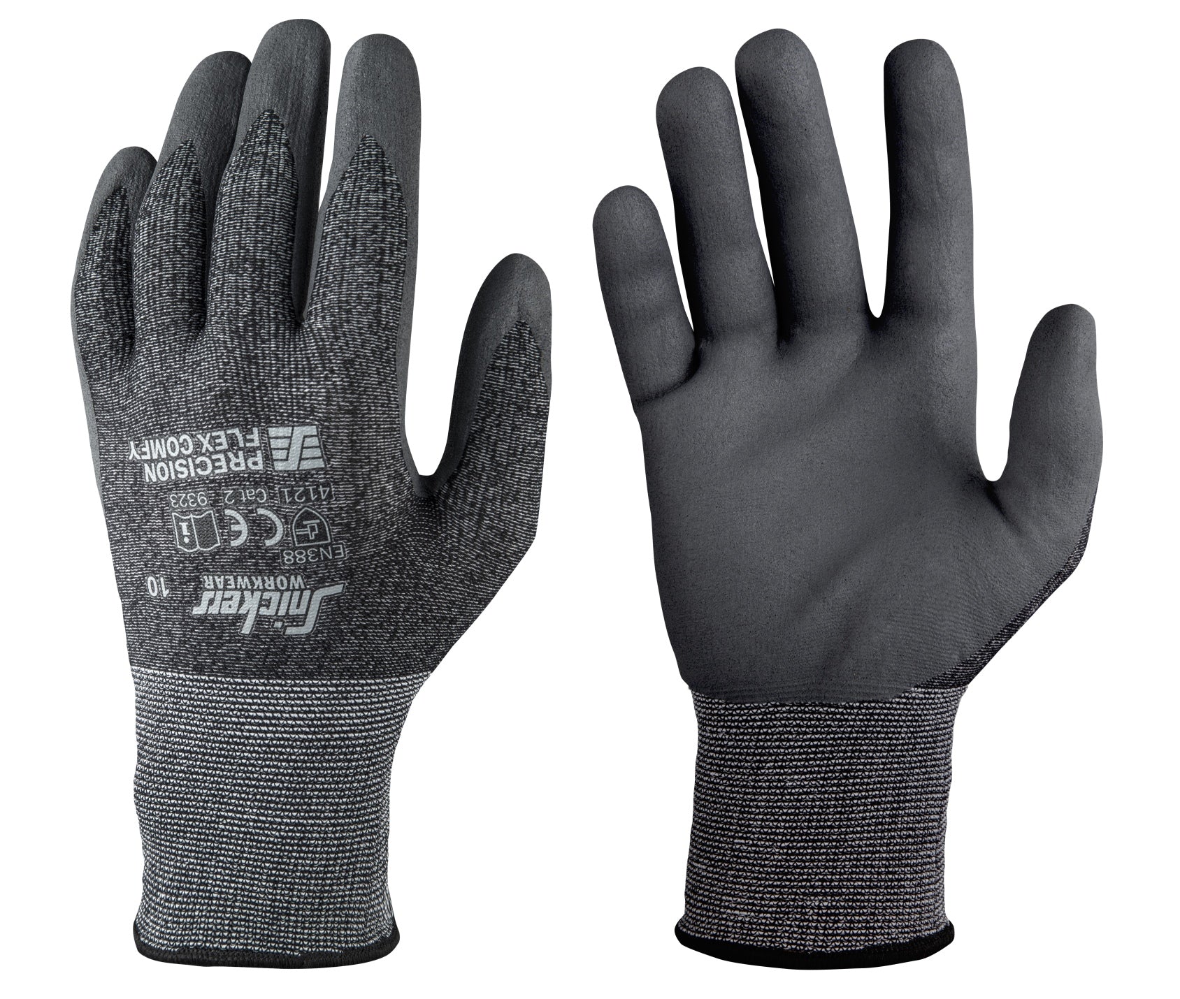 Työkäsineet Precision Flex Comfy - Graf.harmaa/kivenharm.