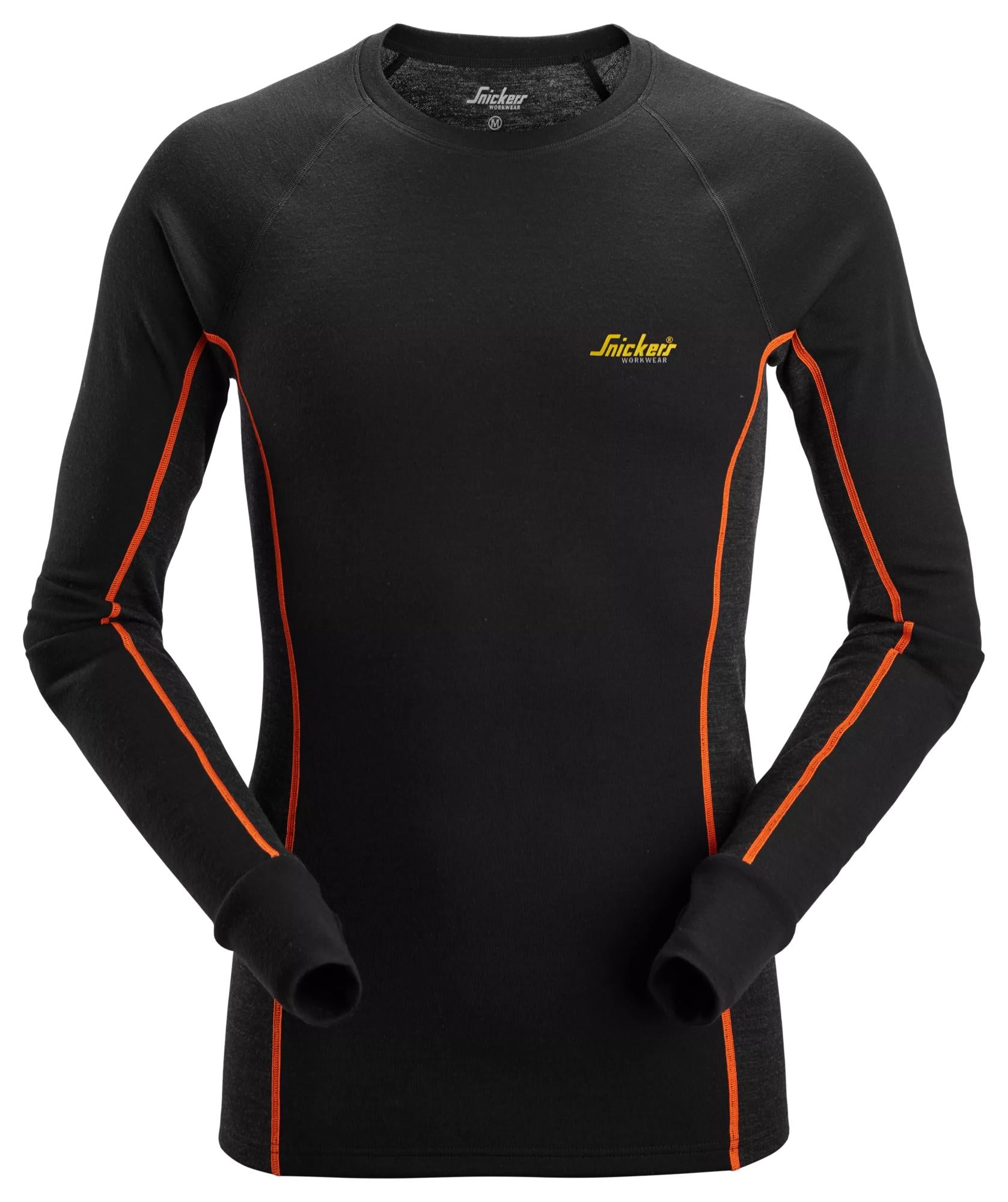 Merinovillainen aluskerrospaita, Stay Warm -malli - Black/Anthracite Melange