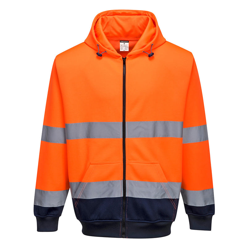 Hi-Vis kaksiväri vetoketjuhuppari-2